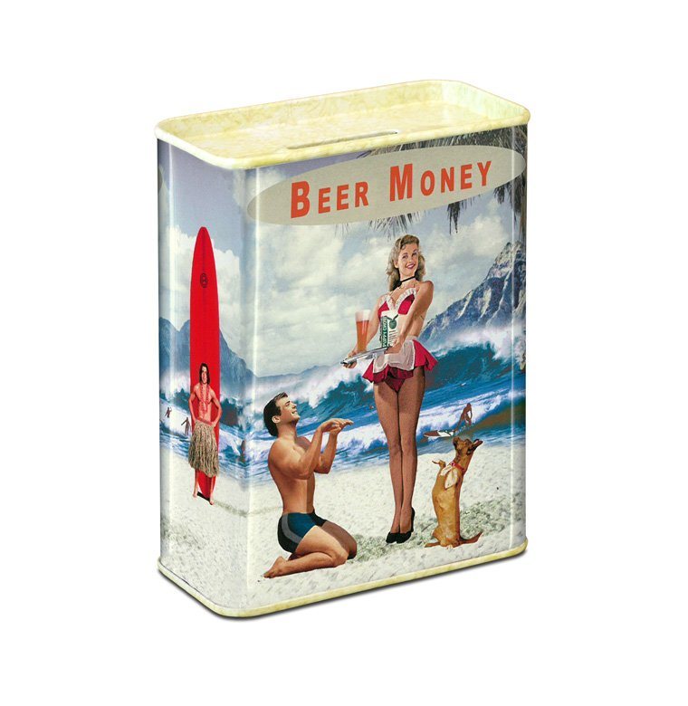 Spardose im Beer Money-Design Spardose im Beer Money-Design