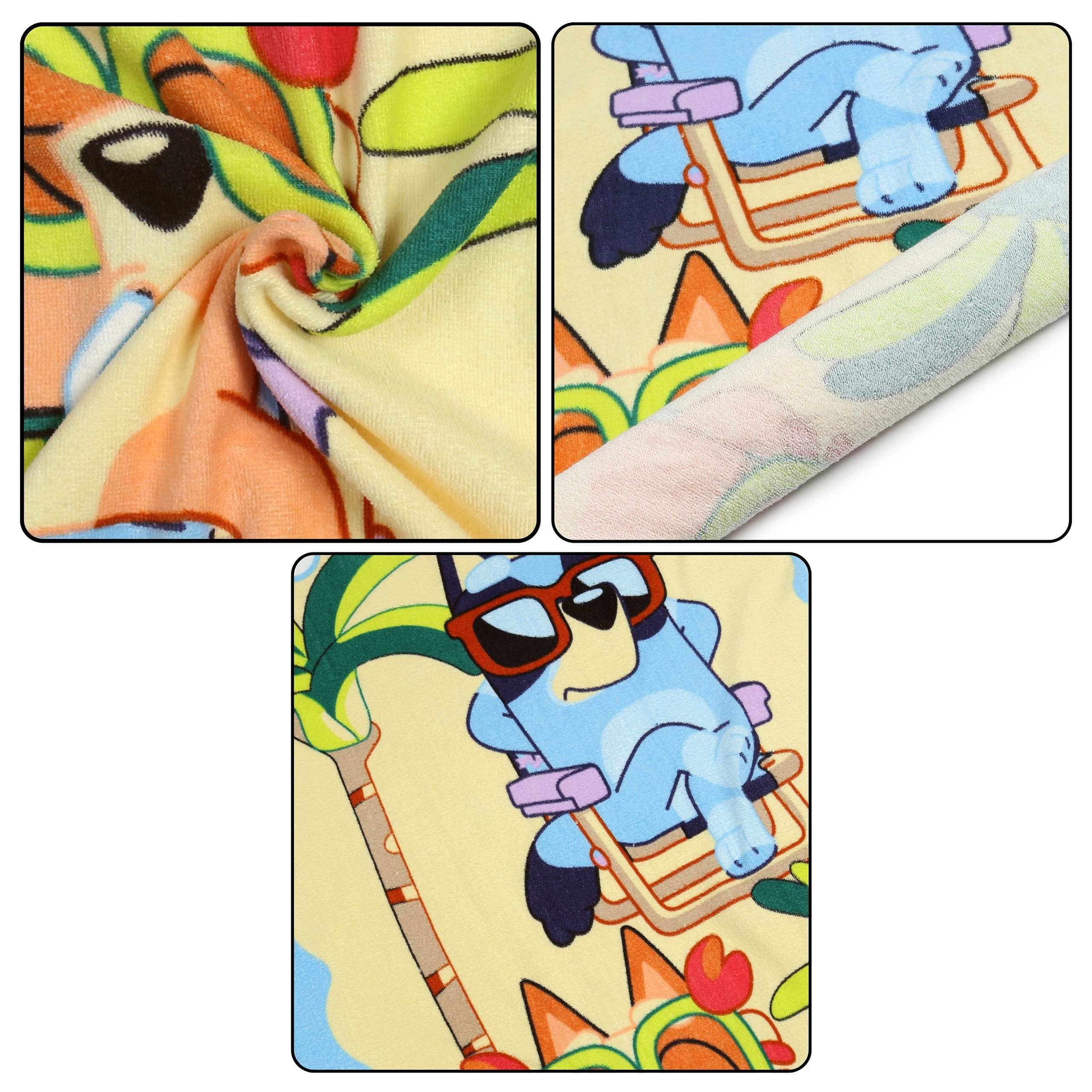 Bluey Badetuch Bluey Strand- und Badetuch Baumwolle 70x140 cm, schnell