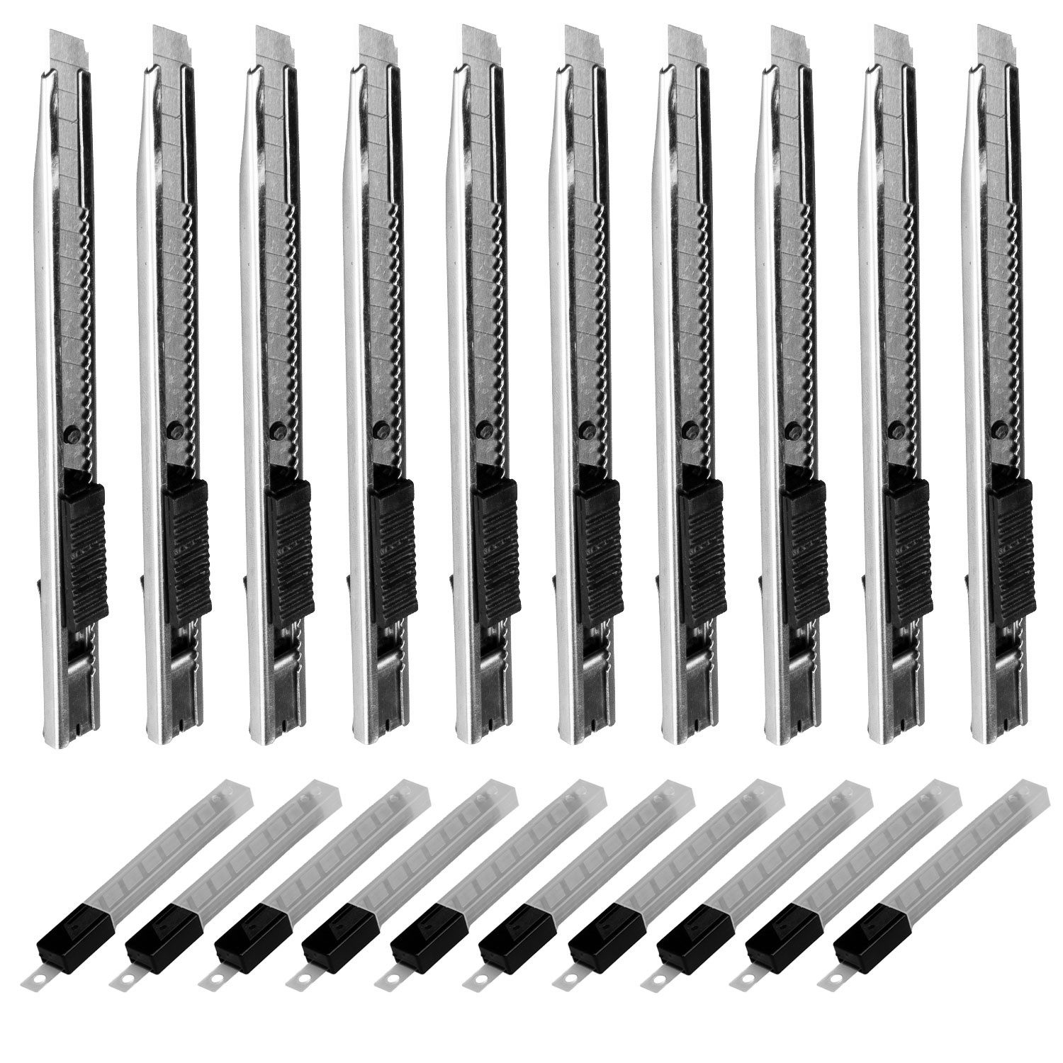 Werkzeugkönig Cuttermesser 9mm + Ersatzklingen, (10-tlg), günstig online kaufen