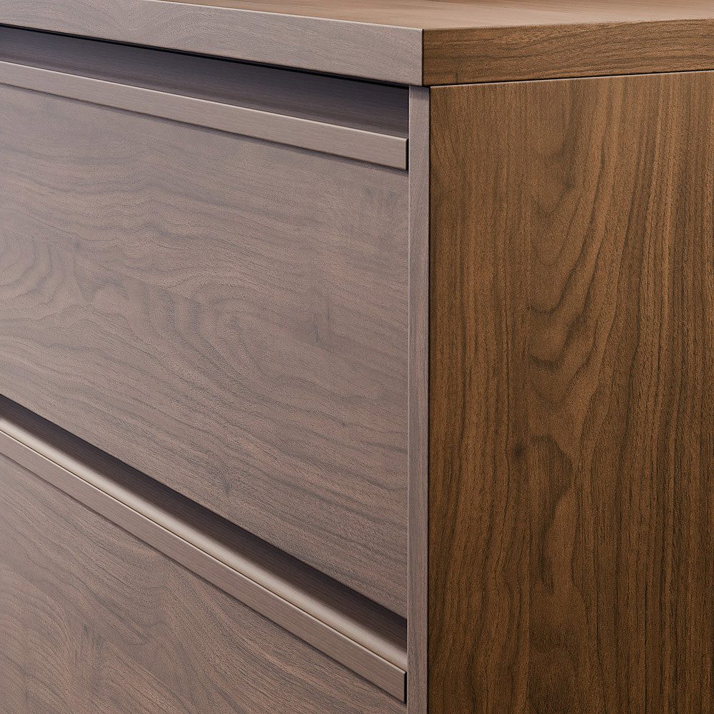 Lomadox Waschtisch VERZUOLO-56-WALNUT, 50 cm breit in Walnuss, wandhängend