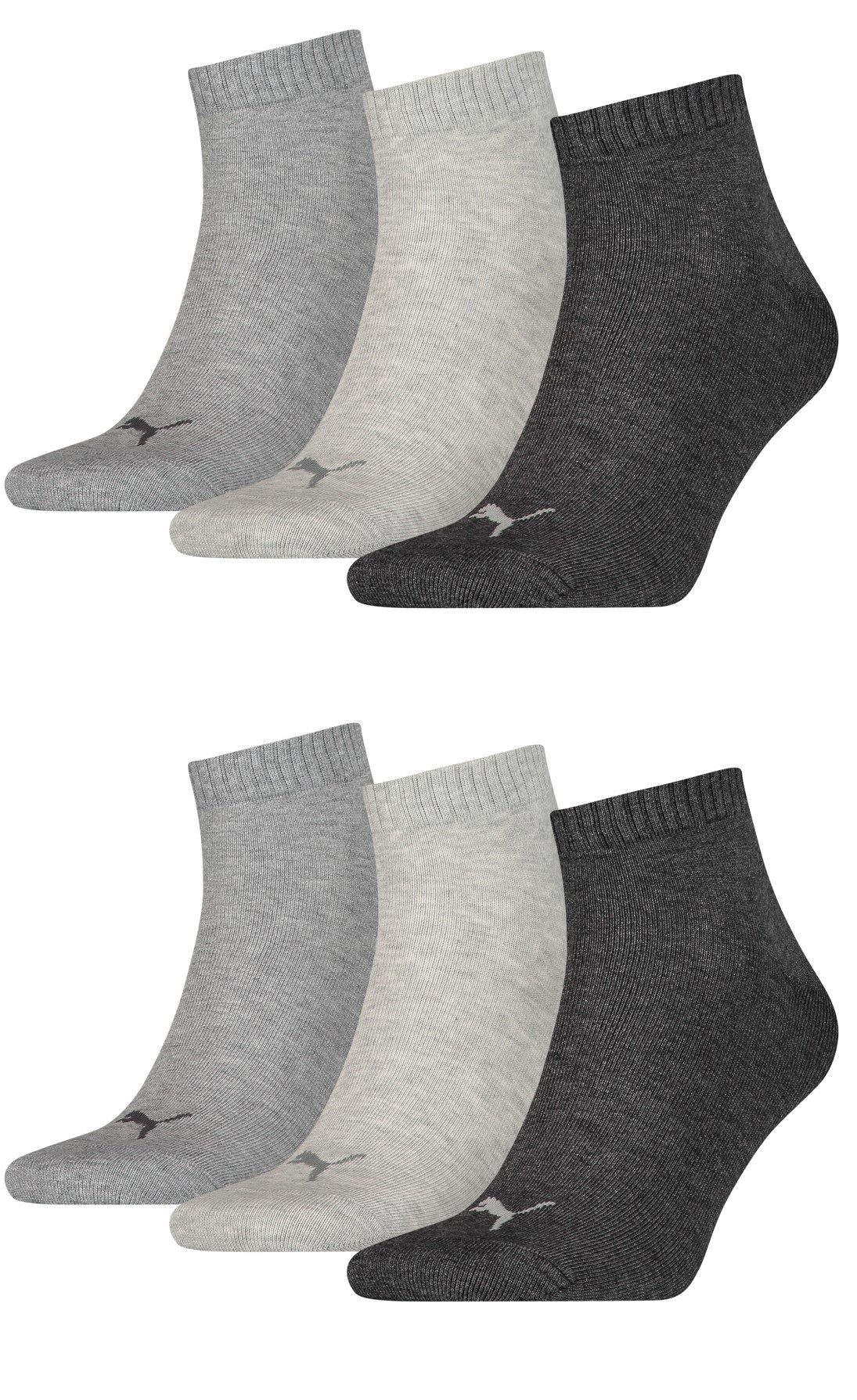 PUMA Sportsocken Puma Quarter Socken Sportsocken im 6er Pack