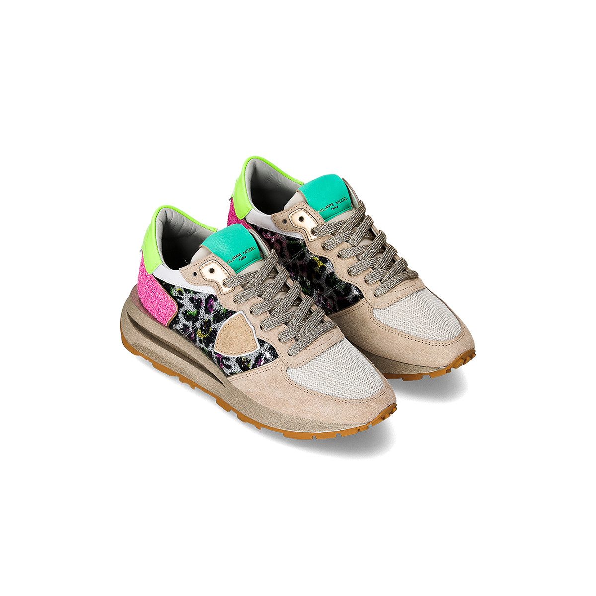 Philippe Model TROPEZ HAUTE LOW, Sneaker in Beige kombiniert für Damen Sneaker