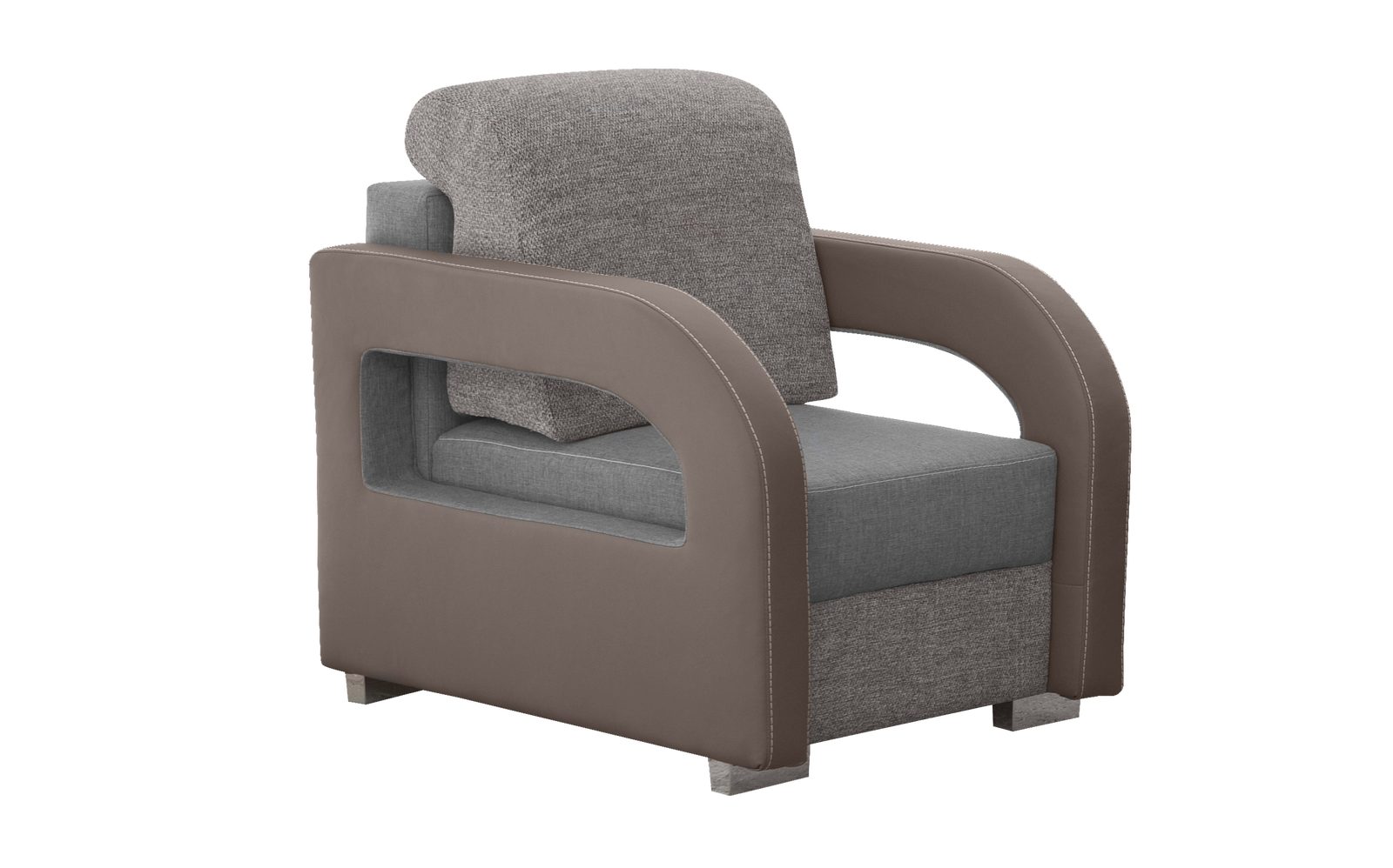 Polster Sofa Sitzer Sessel 1 Designer Couch Sofas Stoff Fernseh Neu JVmoebel Sessel, Relax Textil