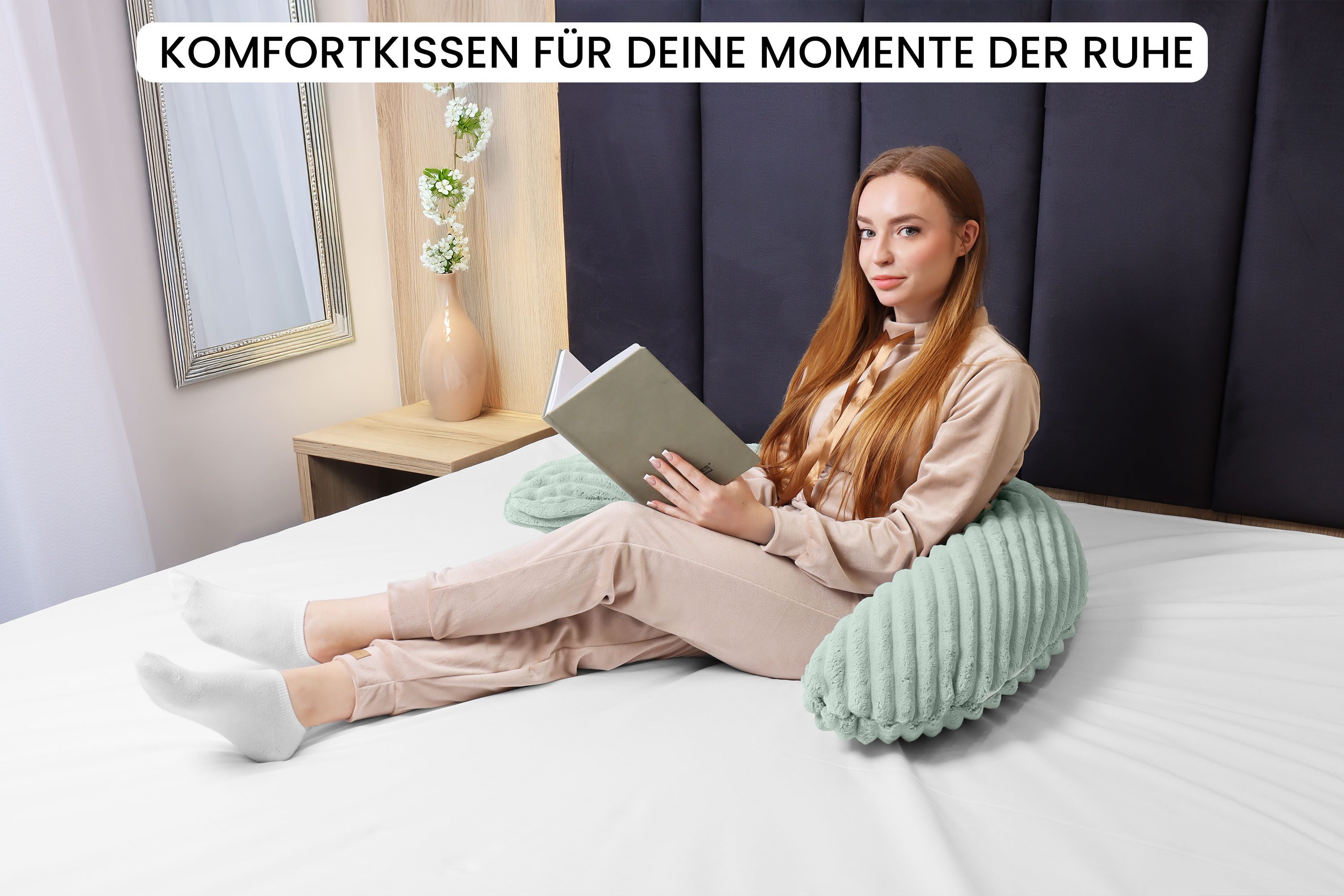 Amilian Stillkissen XXL 170 cm - Seitenschläferkissen - Schwangerschaftskissen, komfortables Pregnancy Pillow mit abnehmbarem Bezug, Schlafkissen für Seitenlage, Lagerungskissen für Schwangere und Stillzeit
