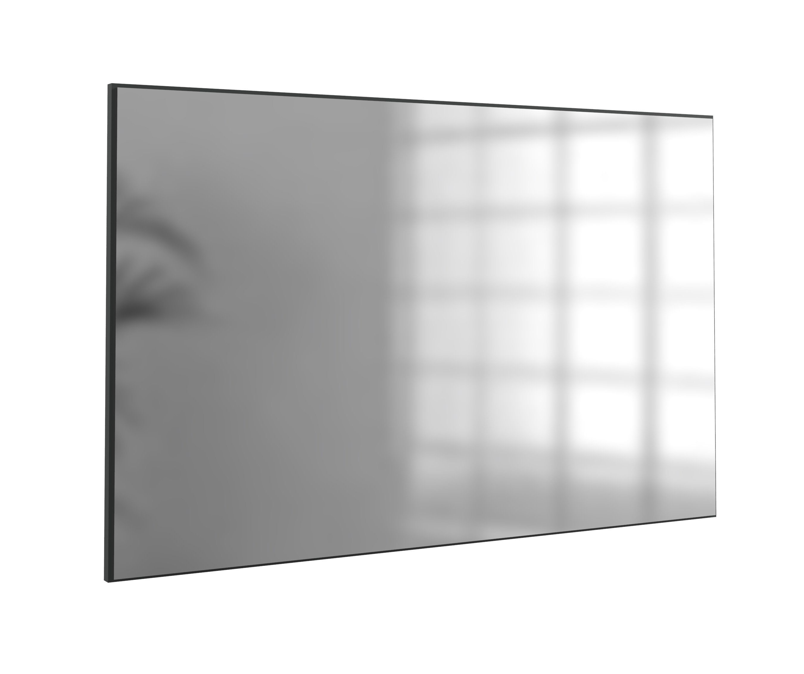 freiraum Spiegel Winnipeg (B/H/T: 58x106x2 cm), in Graphit mit Absetzungen in Flagstaff-Eiche-Nachbildung