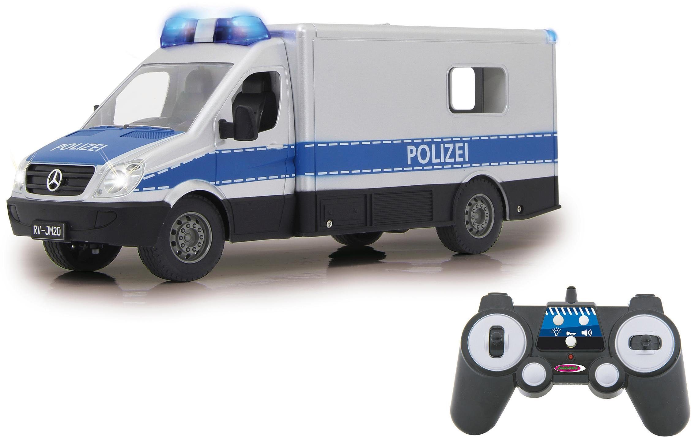 Image of Jamara RC-Auto »Mercedes-Benz Polizei Einsatzwagen«, mit Signalleuchte und LED-Fahrlicht