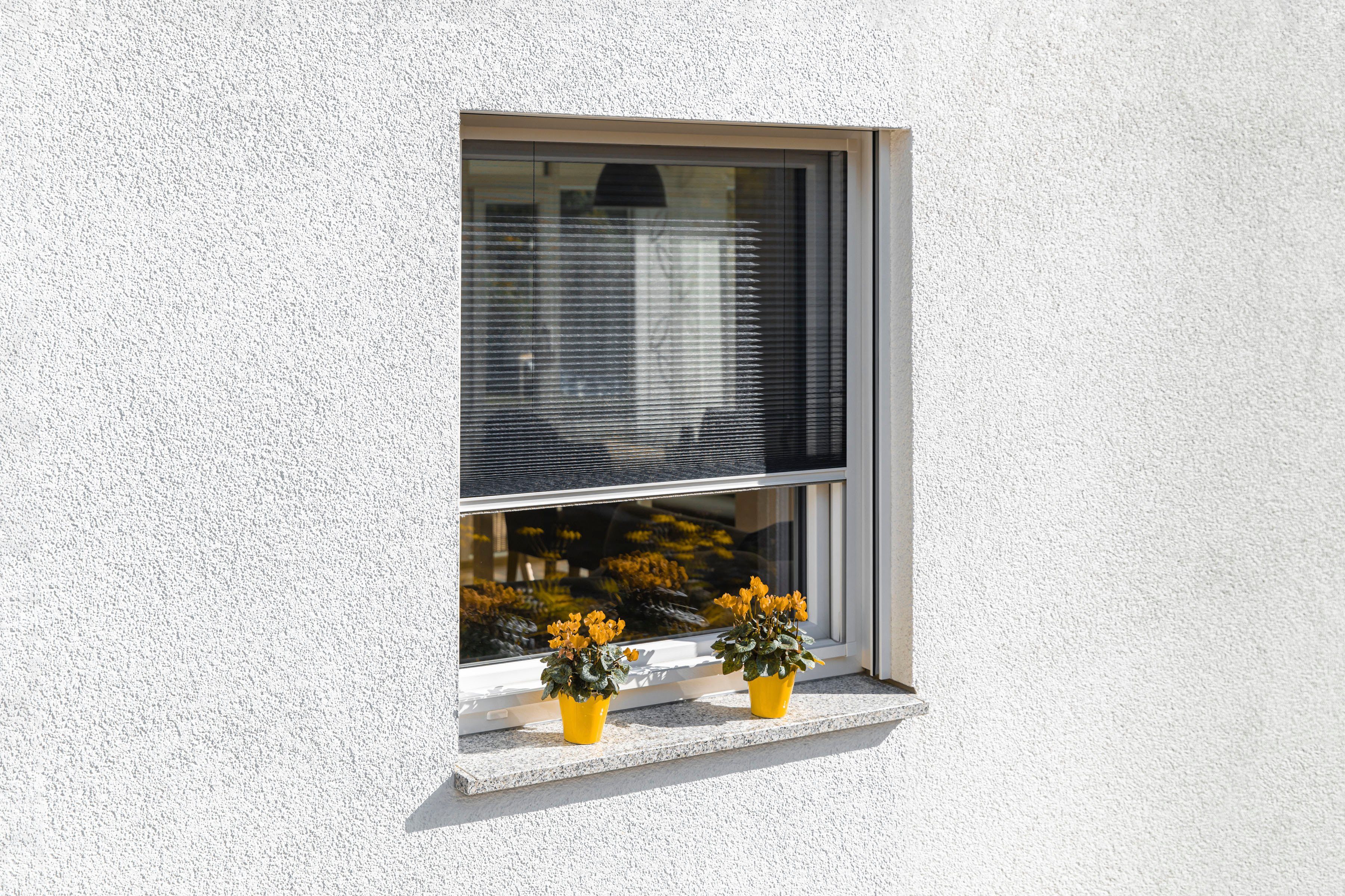 150 70992 140 Insektenschutzplissee, SCHELLENBERG cm, Fenster, für weiß, Insektenschutz-Fensterrahmen x