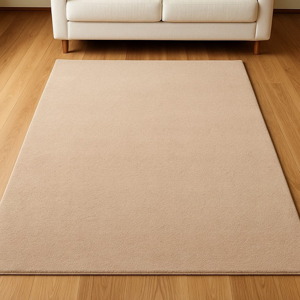 TaCa Home Teppich Supersoft Kurzflor-Teppich Uni, rechteckig, Höhe: 14 mm, waschbar