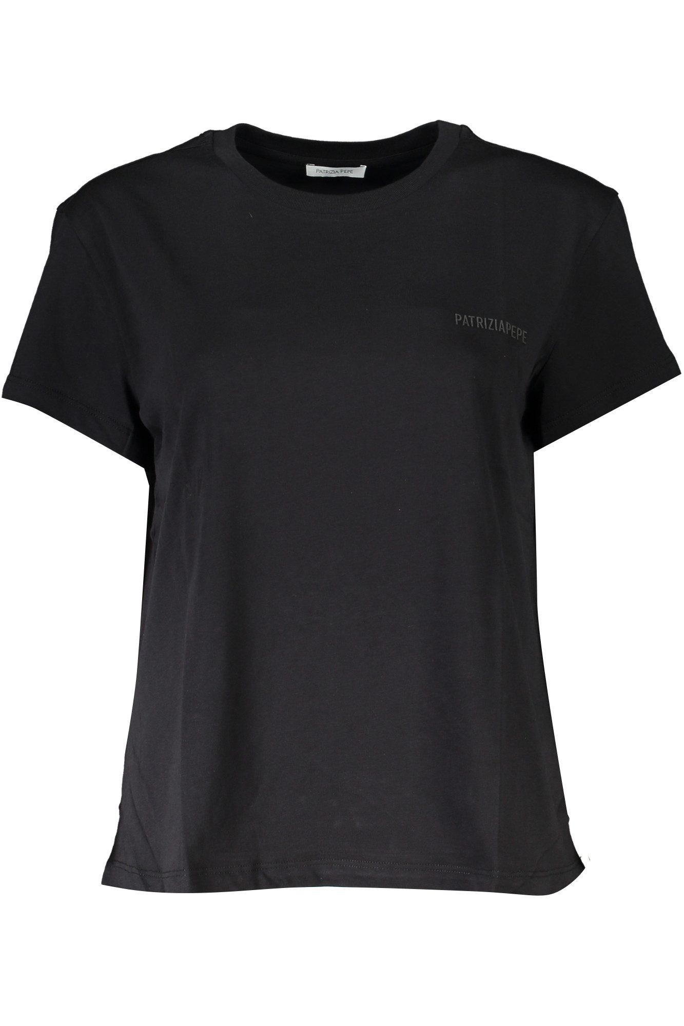 Patrizia Pepe T-Shirt Damen T-Shirt schwarz aus Bio-Baumwolle mit Print