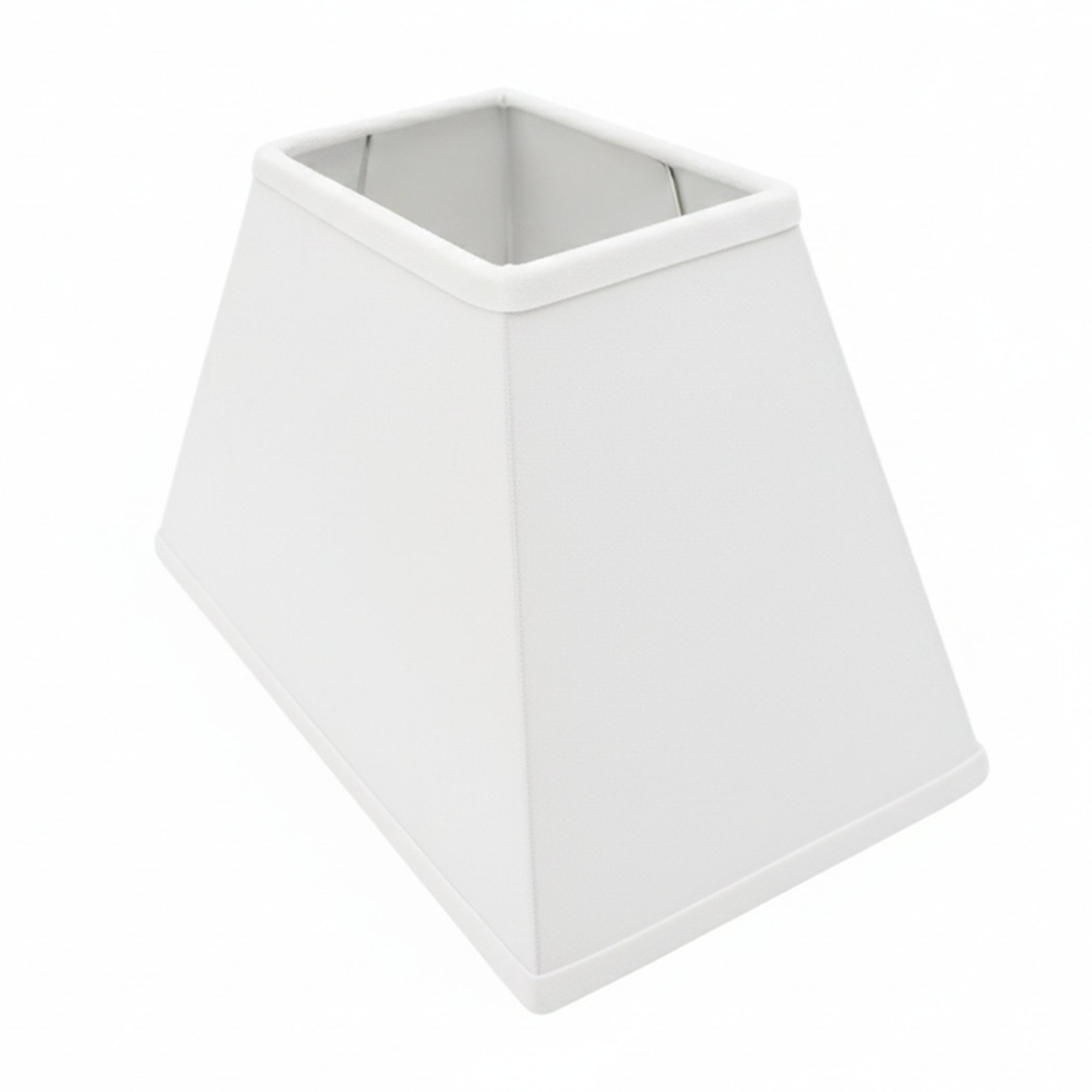 B&S Lampenschirm Lampenschirm rechteckig Velvet weiss B:30x20/T:15x10/H:18c günstig online kaufen