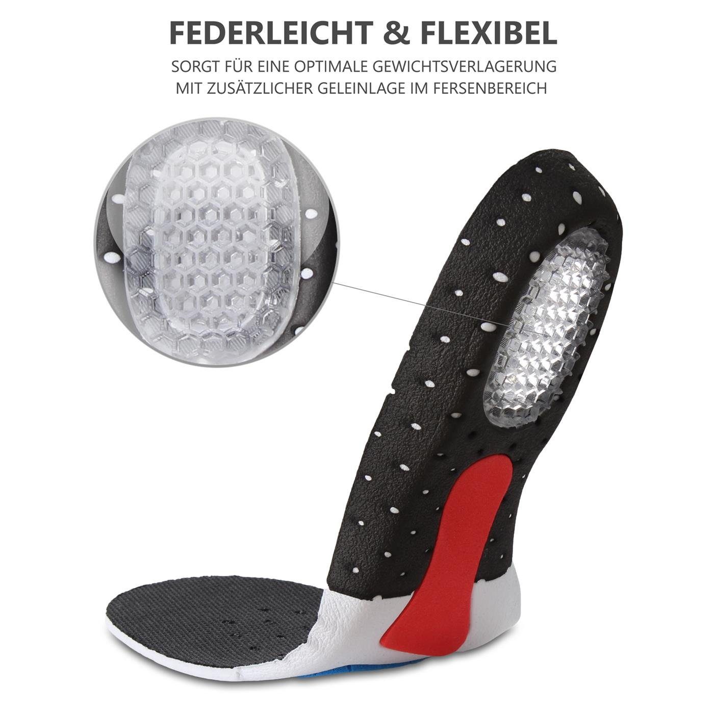 VERCO Einlegesohlen Schuh Sport Gel Einlage Größe 40 bis 45, gegen Fersensporn Orthopädische Einlage – Bild 5 von 5