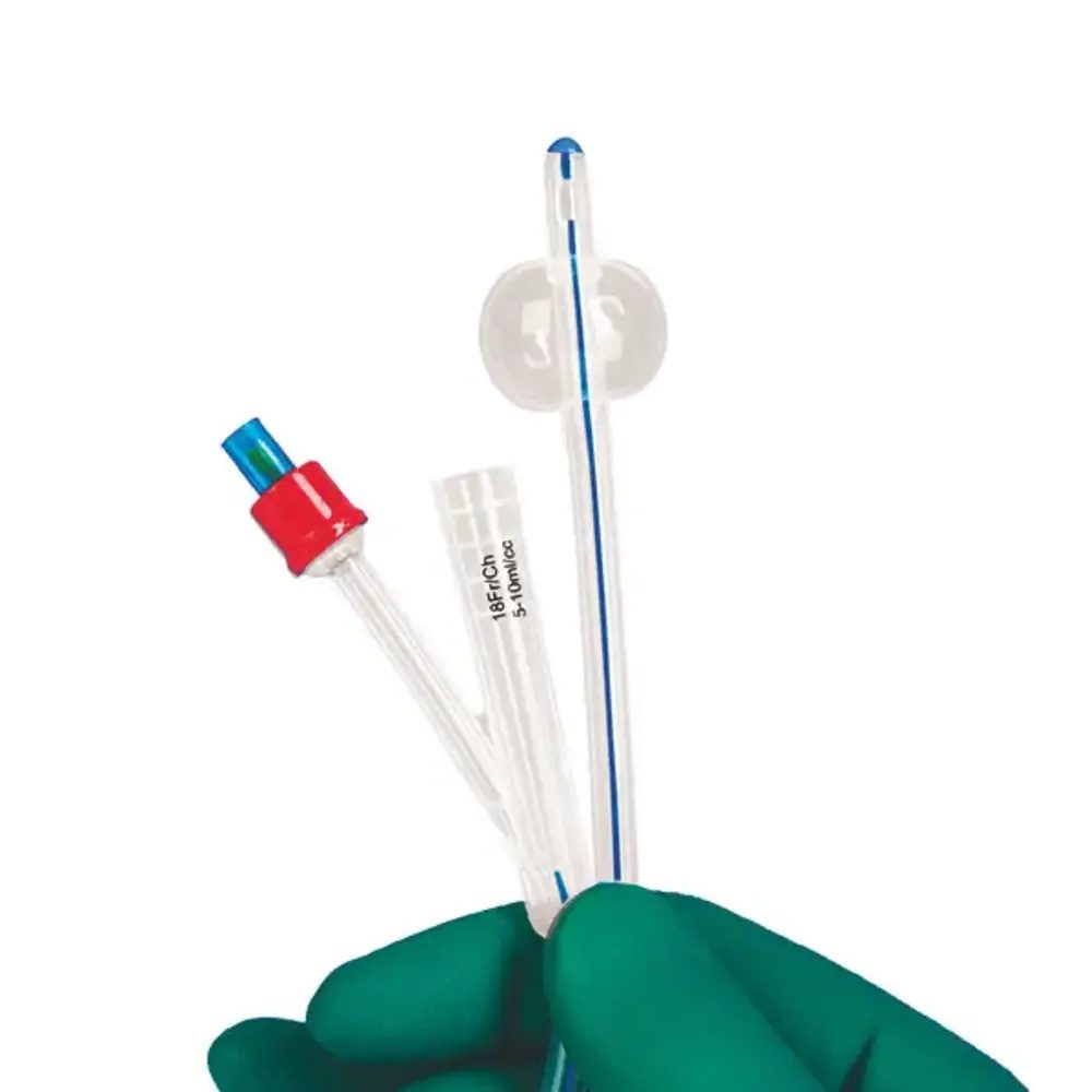 DocMed Katheter Silclear Ballonkatheter, Langzeitkatheter Silikon, medizinischer Harnkatheter, latexfreier Katheter