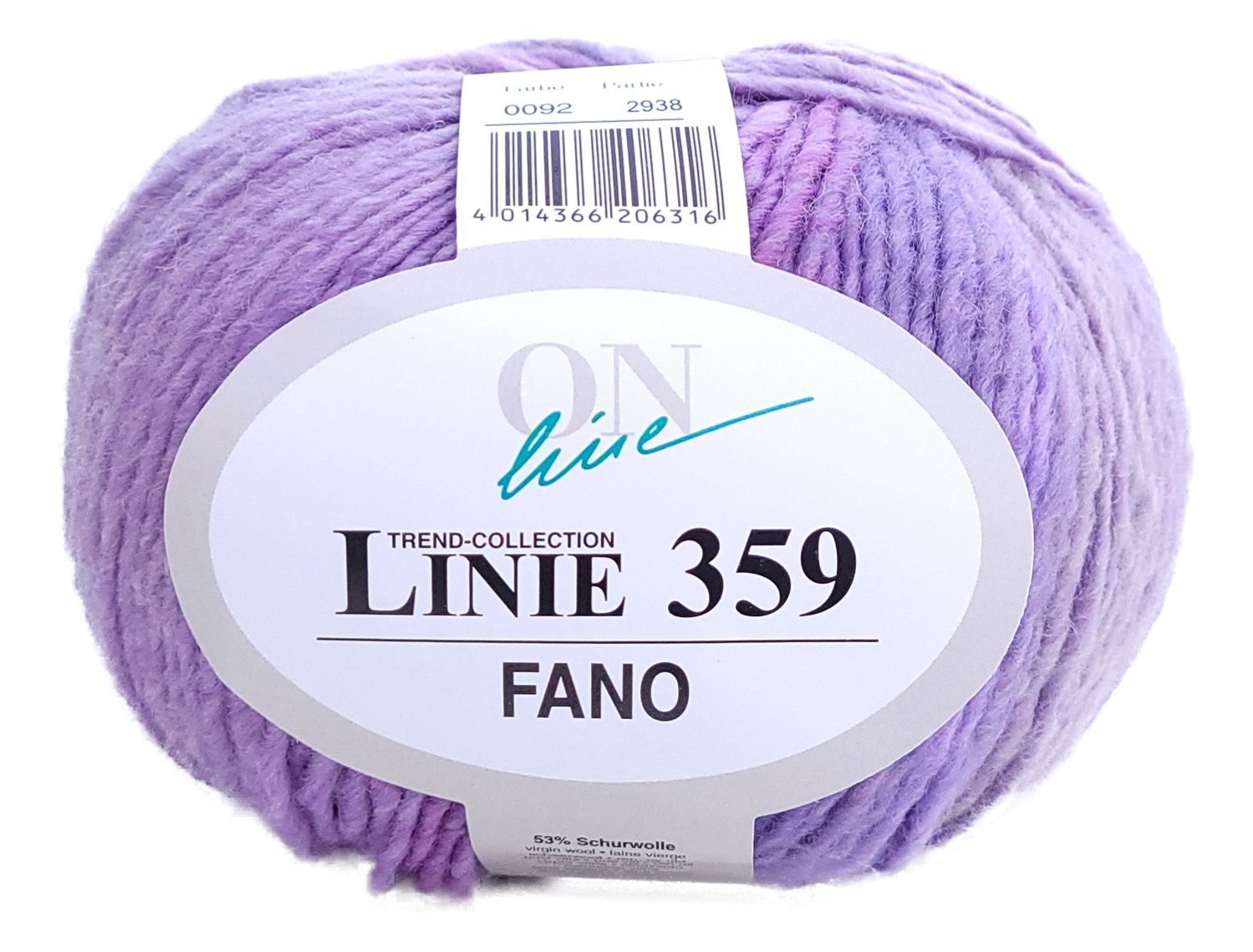 Online Garne Linie 359 Fano 150g Farbverlaufswolle zum Stricken und Häkeln Häkelwolle, 240,00 m (dicke Wolle mit Farbverlauf, Schnellstrickwolle, Strickwolle, Strickgarn, Handstrickgarn), Farbverlaufsgarn