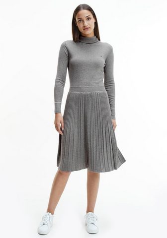 Calvin Klein Megzta suknelė »ROLL NECK KNITTED FLAR...