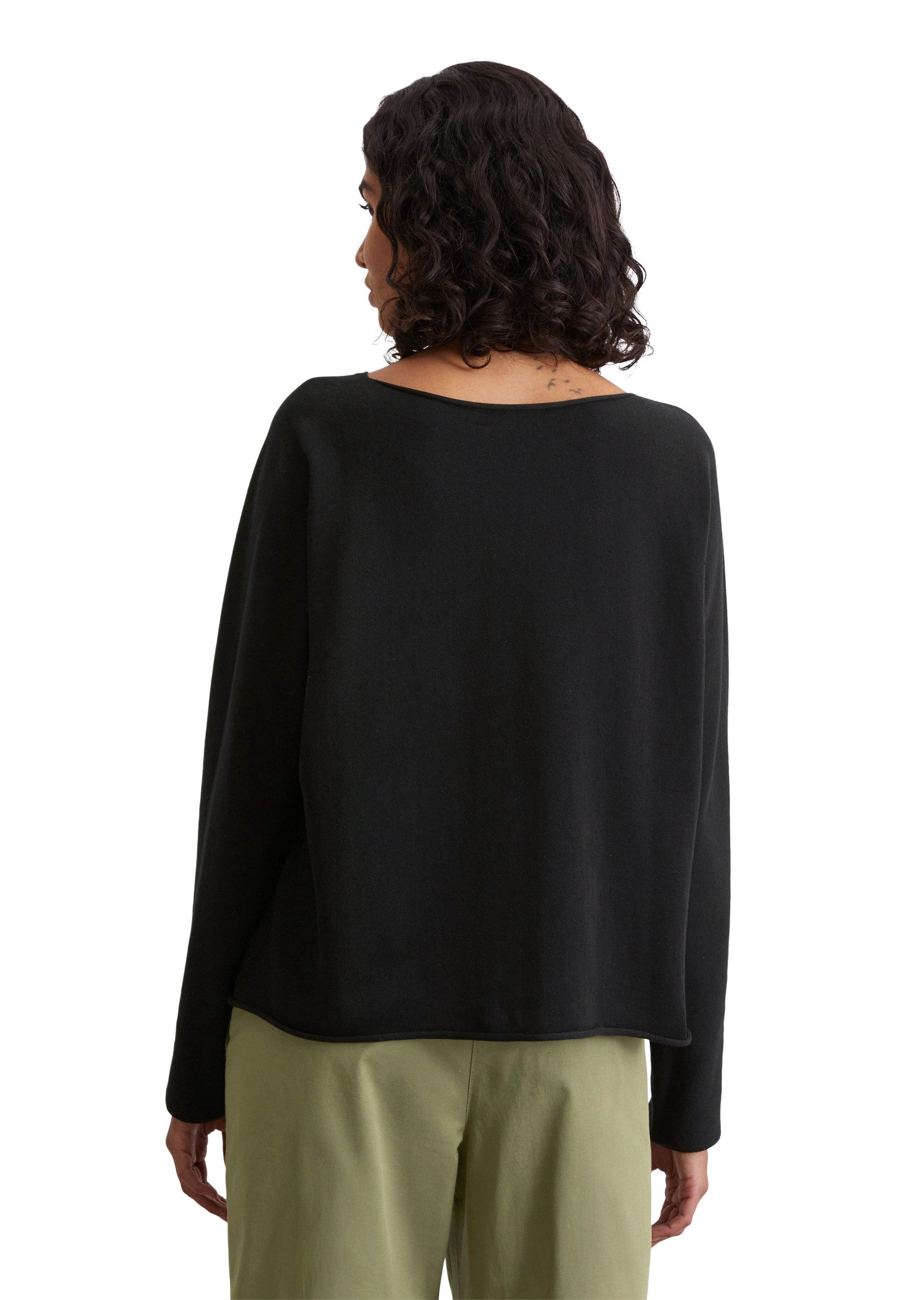Marc O'Polo Strickpullover oversized, gerollte Kanten, leicht günstig online kaufen