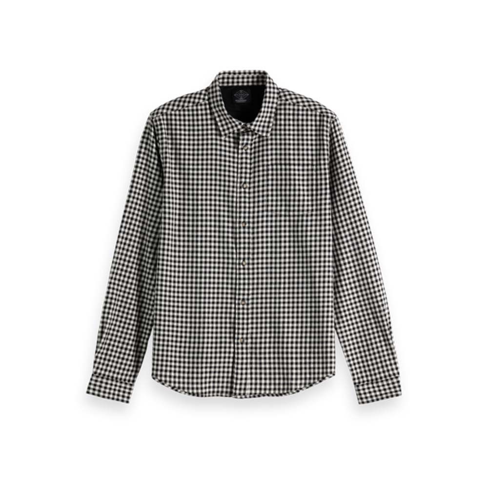 Kurzarmhemd Scotch & Soda Herren Hemd Flannel Shirt 153295