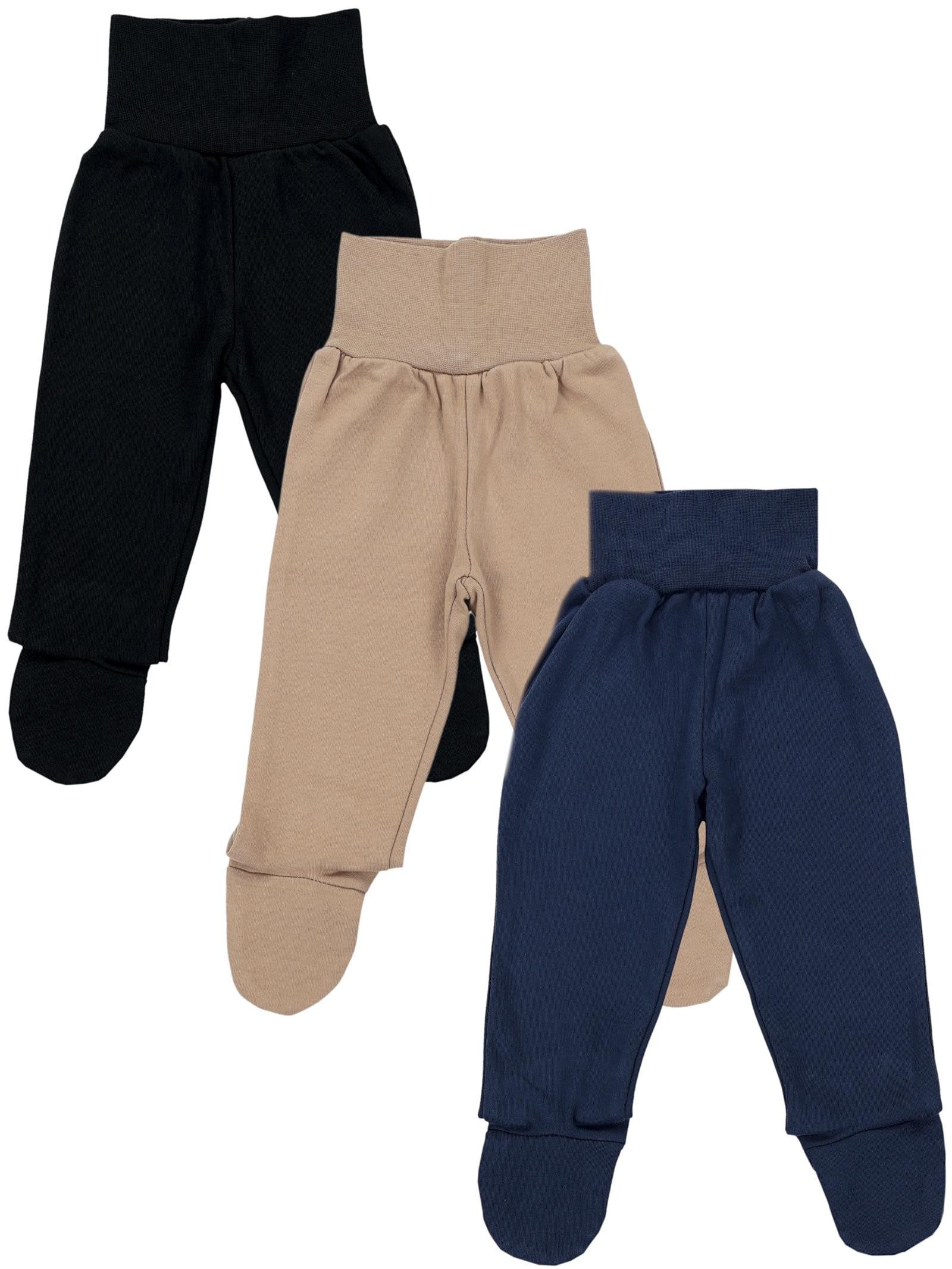 TupTam Strampler TupTam Baby Jungen Strampelhose mit Fuß 3er Pack