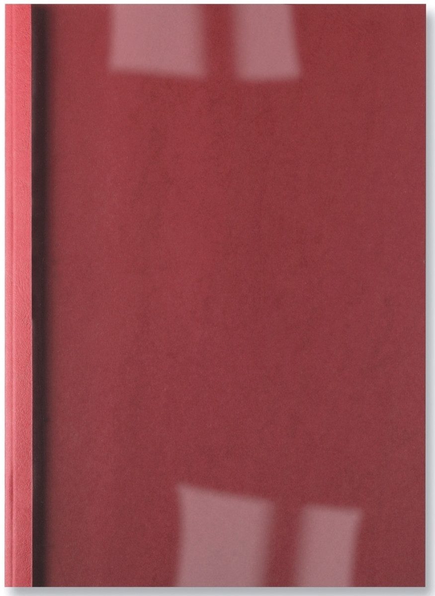 GBC Thermo-Bindemappe Thermobindemappe Business Line LeatherGrain 1,5mm rot VE=100 Stück, (