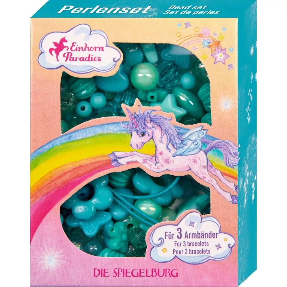 COPPENRATH DIE SPIEGELBURG Schmuckset Perlenset Türkis - Einhorn-Paradies