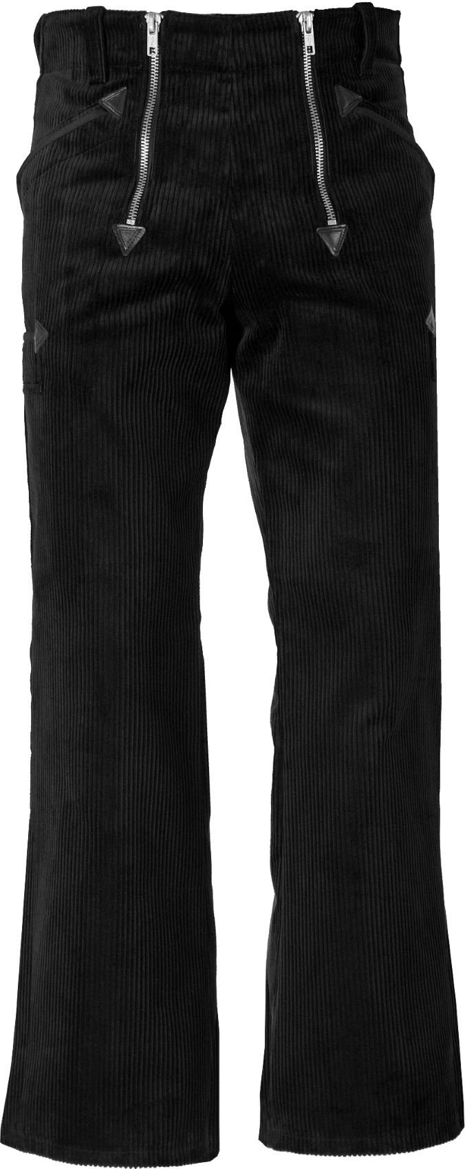 Arbeitshose Zunfthose Schwarz – Trenkercord Hose mit Schlag lang