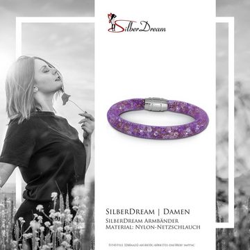 SilberDream Edelstahlarmband SilberDream Armband bunt Arm-Schmuck (Armband), Damenarmband mit Edelstahl-Verschluss, Farbe: lila, mehrfarbig