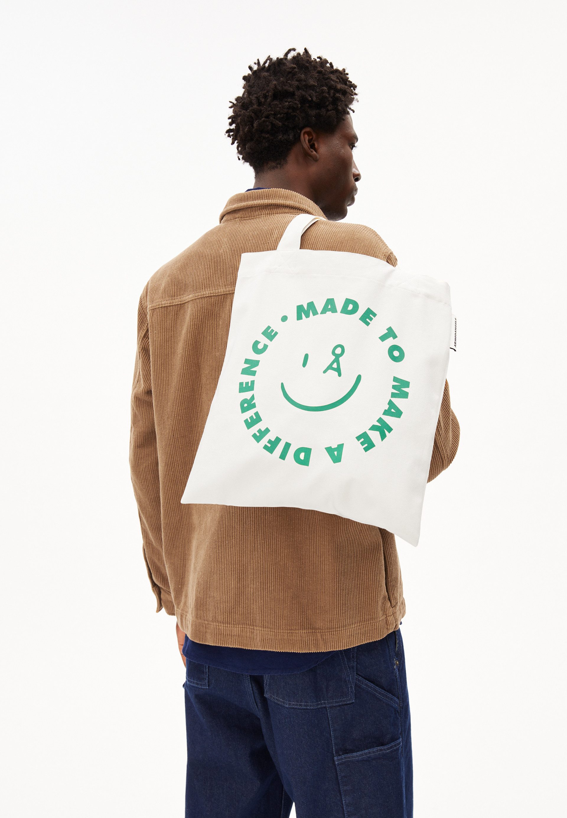 Armedangels Beuteltasche TOTAA SMILEY Unisex Tote Bag Aus Bio-Baumwolle