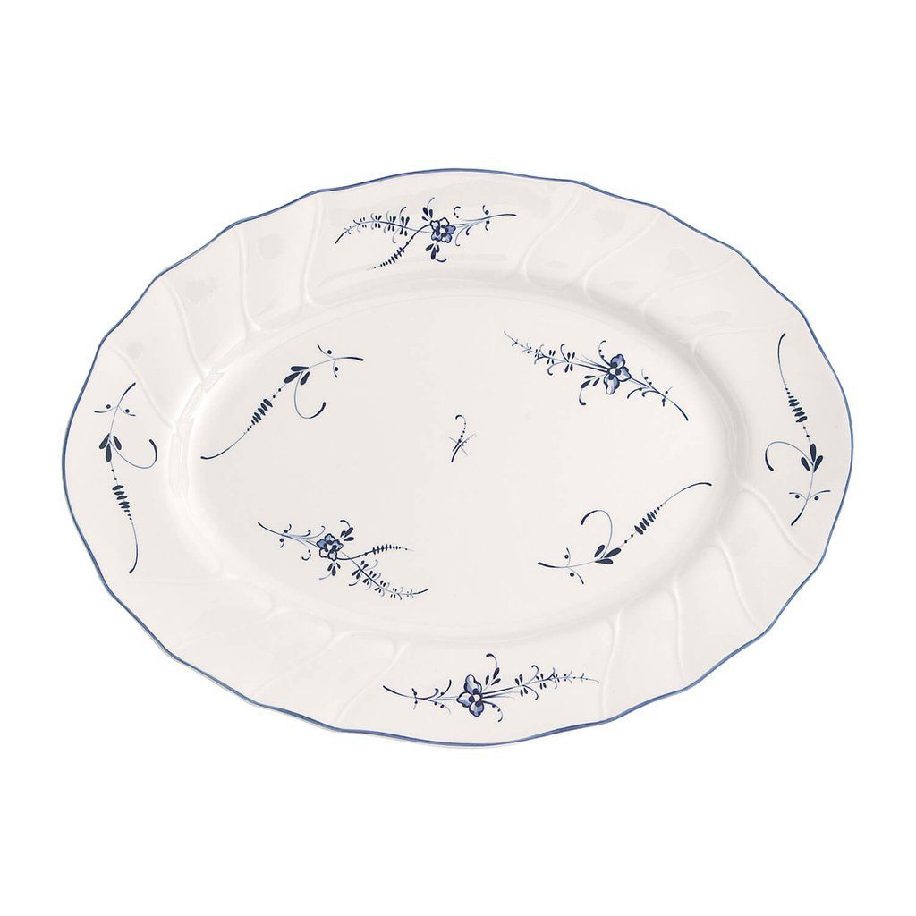 Vieux Servierplatte Luxembourg Boch & 36cm, (1-tlg) Platte Porzellan, ovale Villeroy