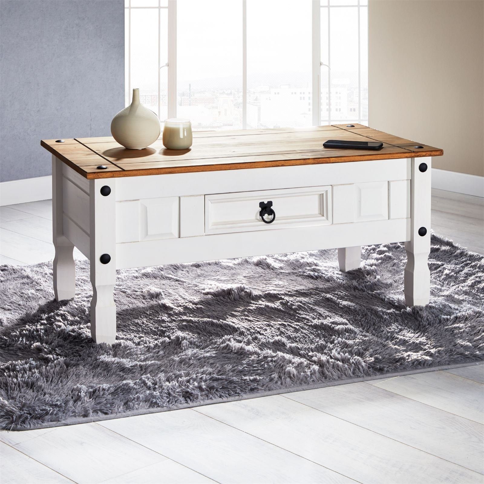 CARO-Möbel Couchtisch CAMPO, Sofatisch aus Kiefer günstig online kaufen