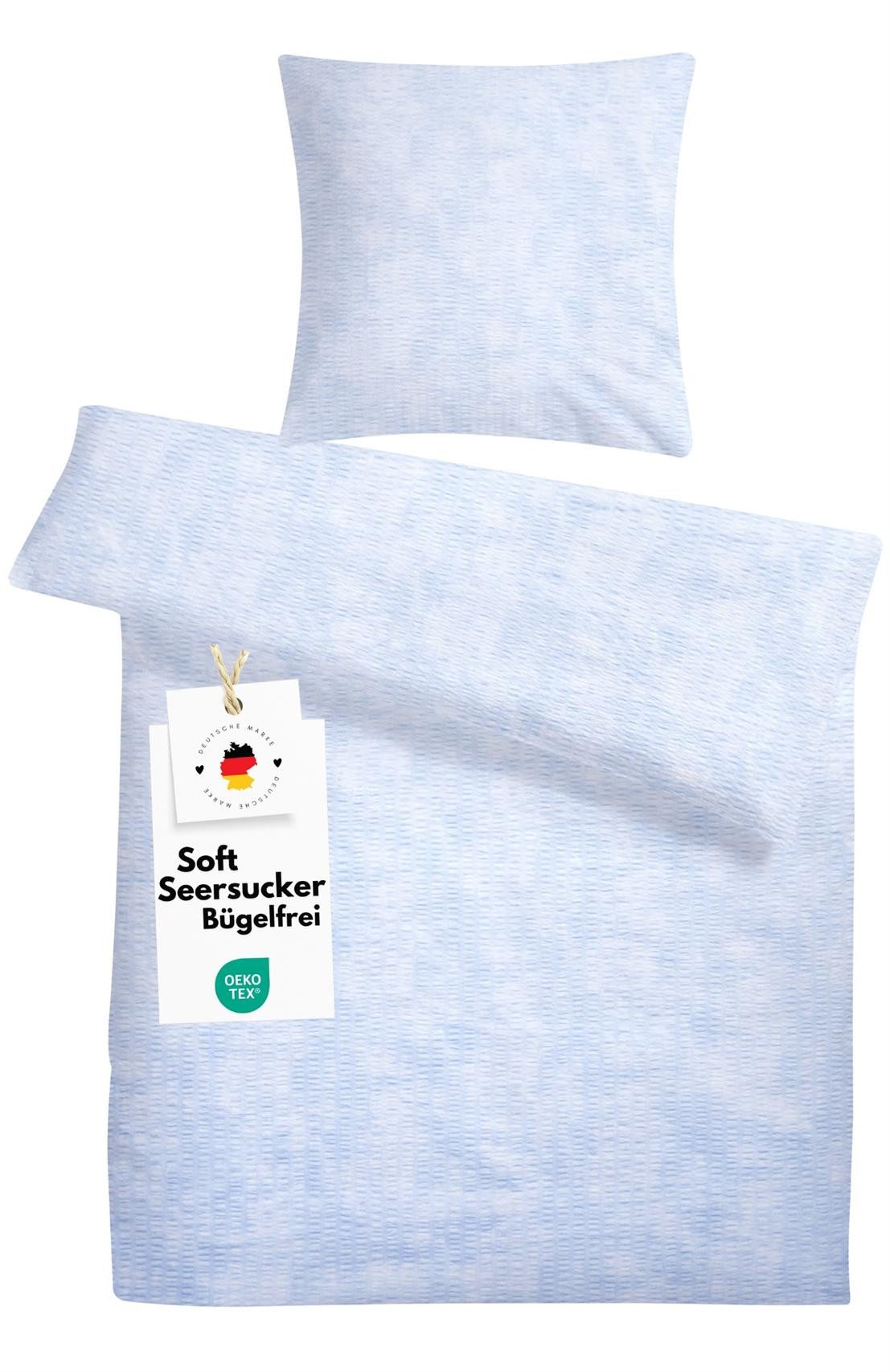 Carpe Sonno Bettwäsche Seersucker 135x200 Bügelfrei günstig online kaufen