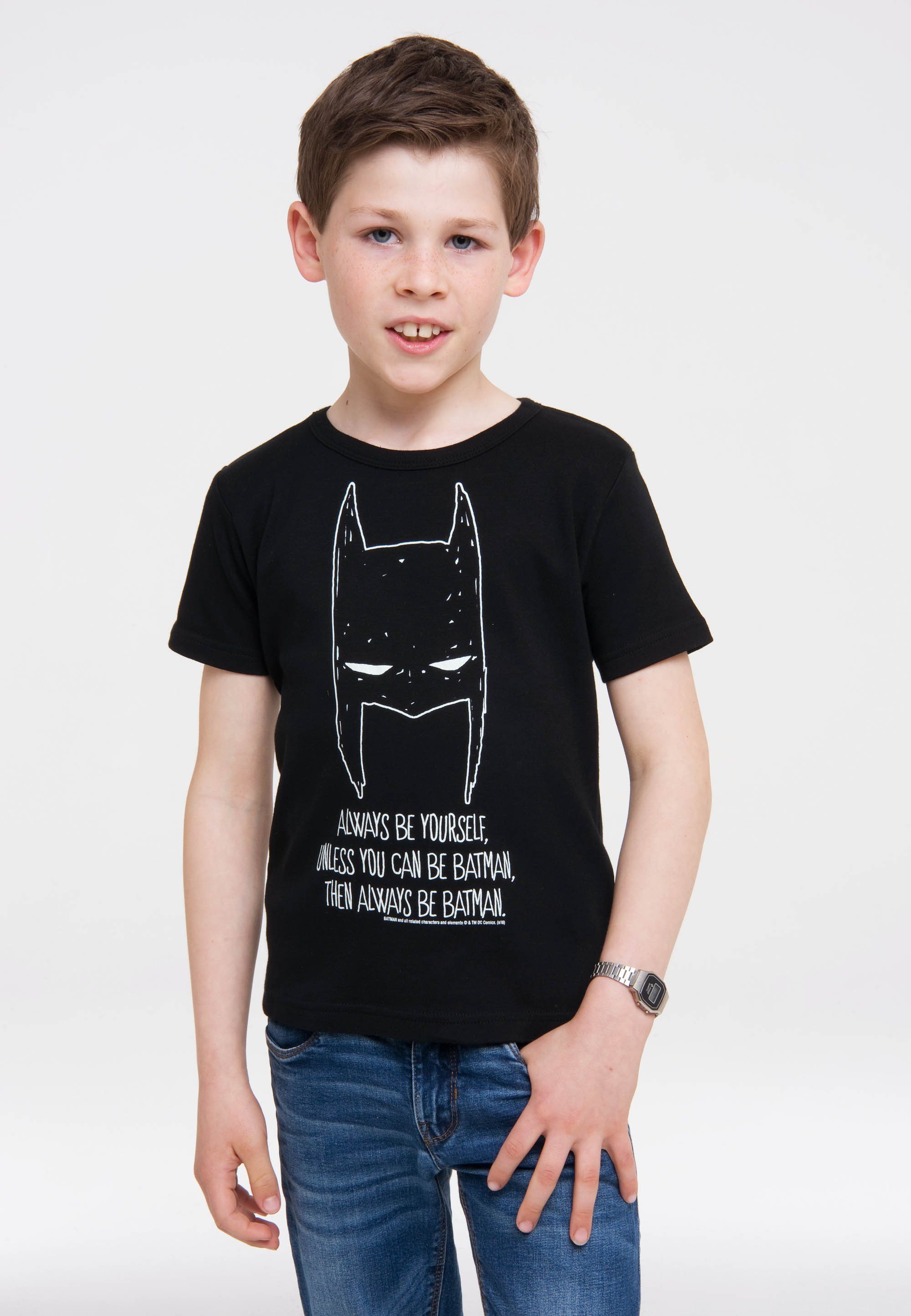Batman LOGOSHIRT Yourself Always - DC - coolem mit Batman-Print Be T-Shirt