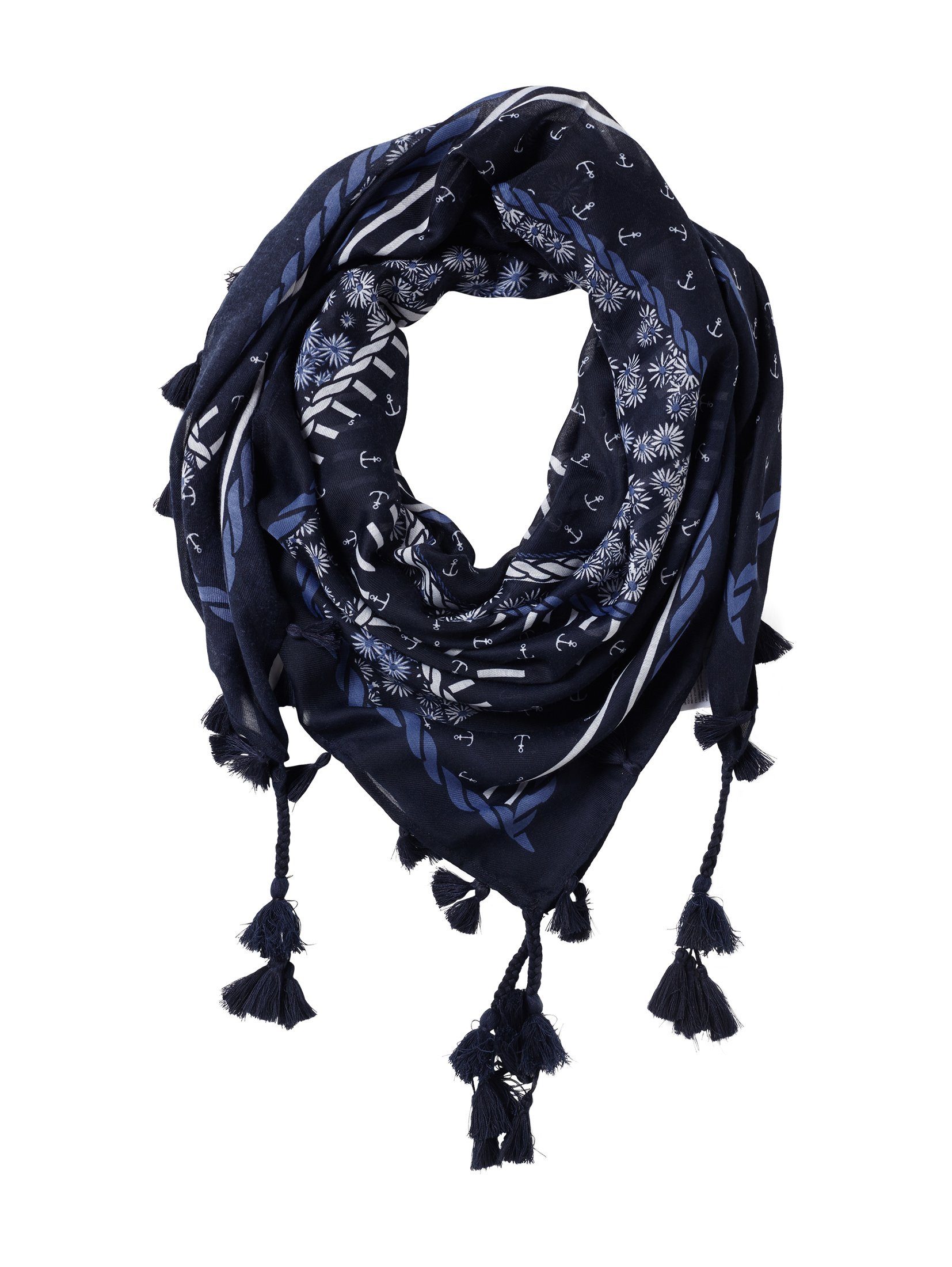 TOM TAILOR Modeschal »Tuch mit maritimen Muster« | OTTO