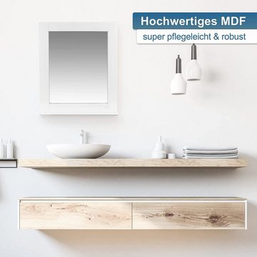osoltus Badregal osoltus Hampton Badspiegel mit Ablage für kleine Badezimmer weiß