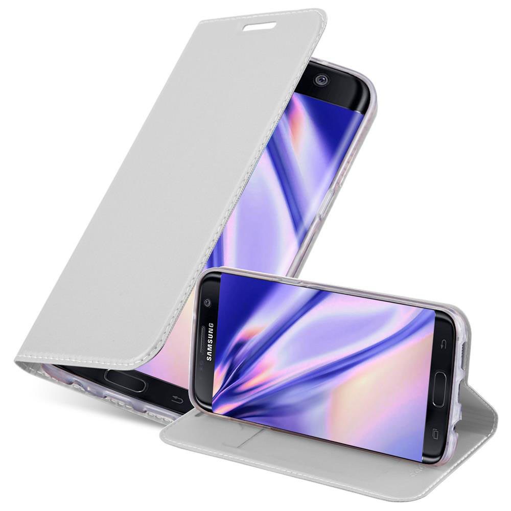 Cadorabo Handyhülle für Samsung Galaxy S7 EDGE Hülle Samsung Galaxy S7 EDGE, Schutzhülle Hülle mit Standfunktion, Magnetverschluss und Kartenfach