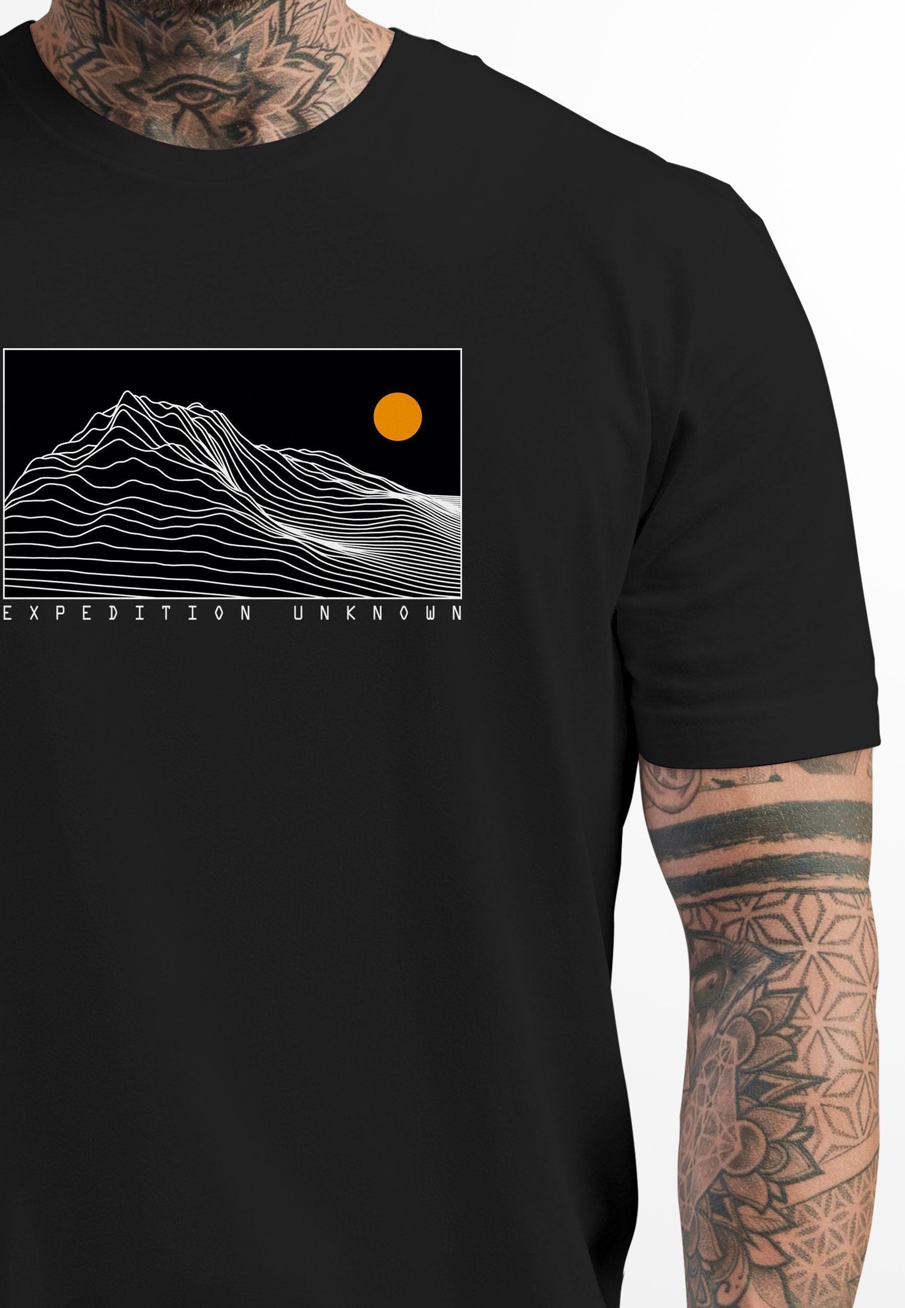 Neverless Print-Shirt Herren T-Shirt Frontprint Wandern günstig online kaufen
