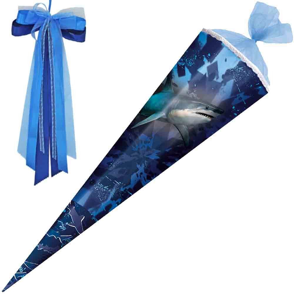 Herlitz Schultüte 85 cm gefüllt 2025 Jungen Hai