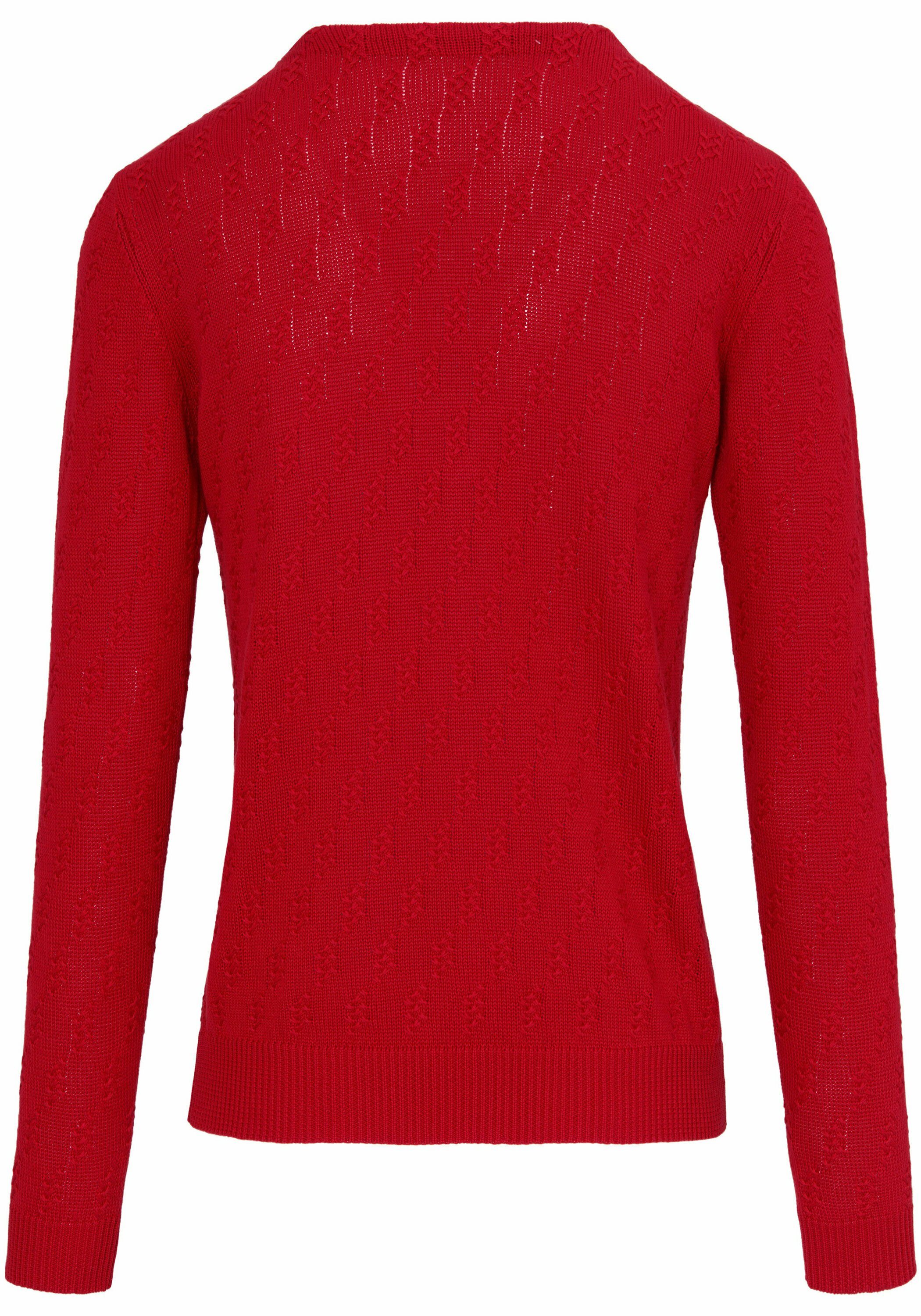 Peter Hahn rot . cotton Strickjacke