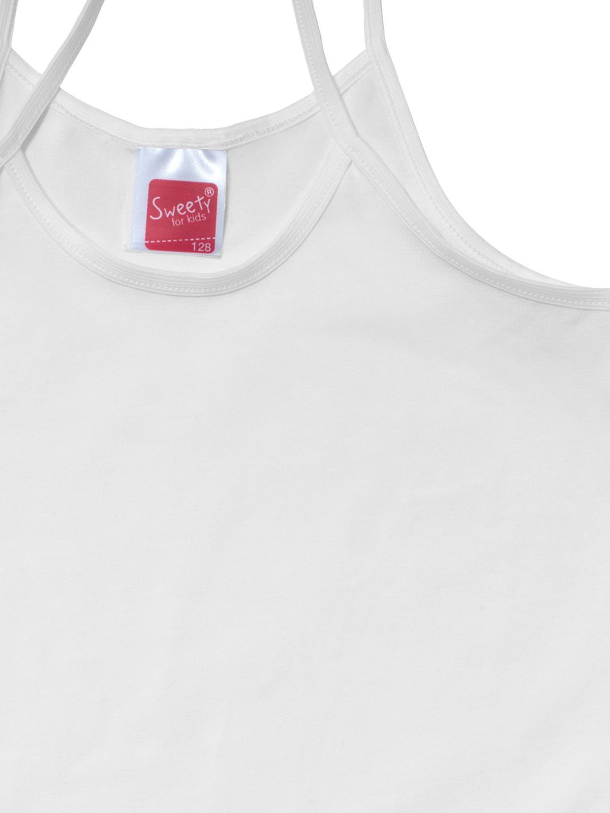Markenqualität for Trägerhemd Unterhemd Jersey 1-St) (Stück, Sweety Mädchen Kids hohe Single