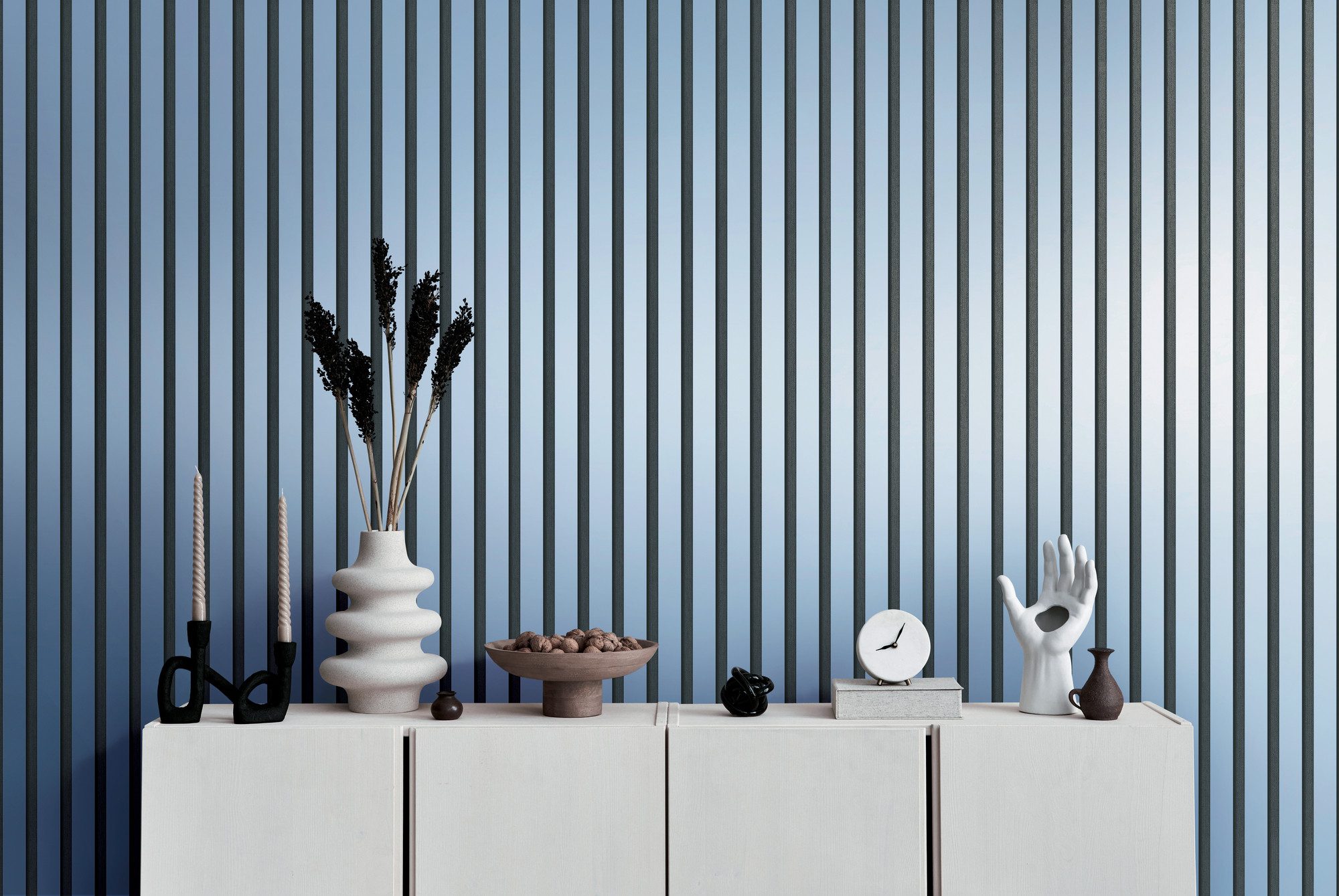 A.S. Création Vliestapete 50 Jahre AS Holzpaneele Tapete Holzoptik mit Metallic-Effekt 3D, strukturiert, leicht glänzend, (1 St), Vliestapete Wandpaneele für Schlafzimmer Küche Wohnzimmer Holzpaneele