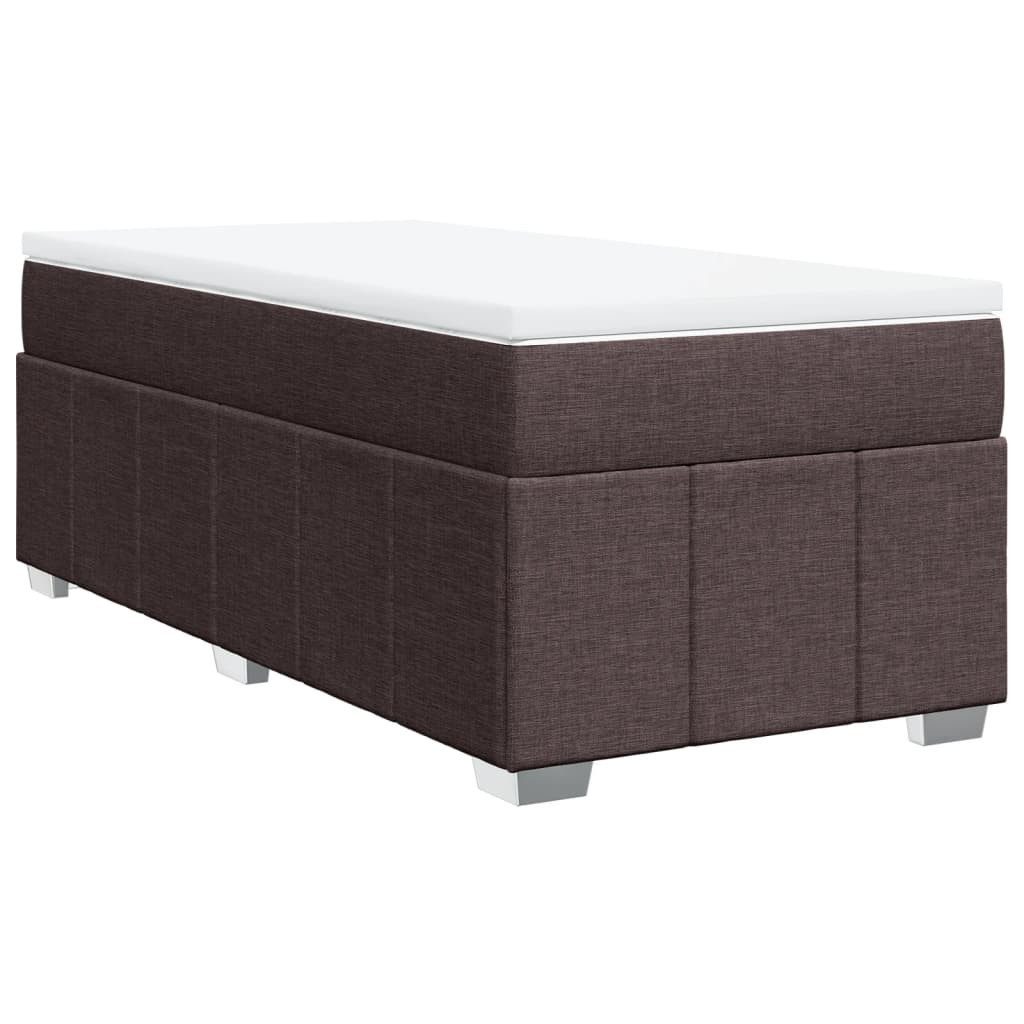 vidaXL Bett Boxspringbett mit Matratze Dunkelbraun günstig online kaufen