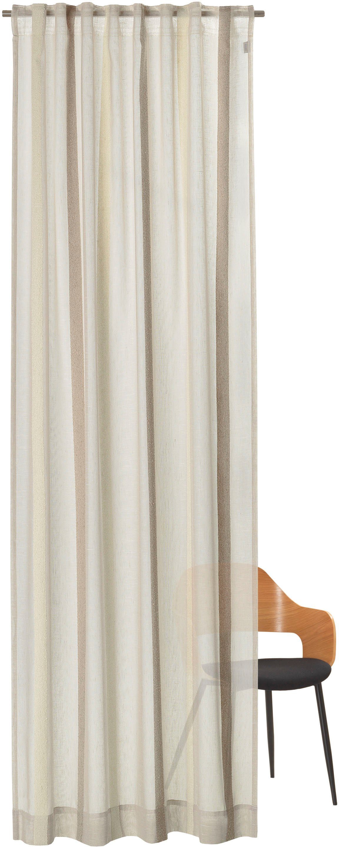 SCHÖNER WOHNEN-Kollektion Vorhang Linear (1 St), verdeckte Schlaufen, transparent, Chenille