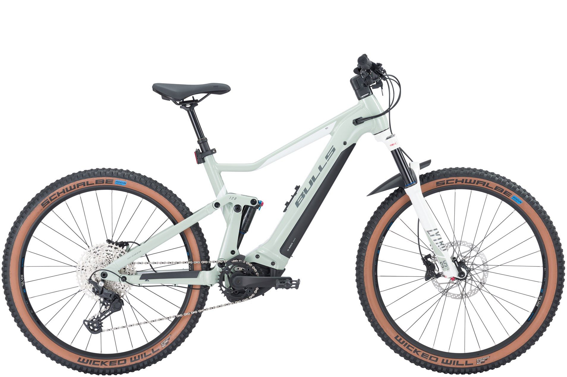 Bulls E-Bike Bulls Aminga TR 1 27,5'' 625 Wh grün 2024, 11 Gang SHIMANO Deore RD-M5100 shadow+, Kettenschaltung, Bosch Performance Line CX smart System, 625 Wh