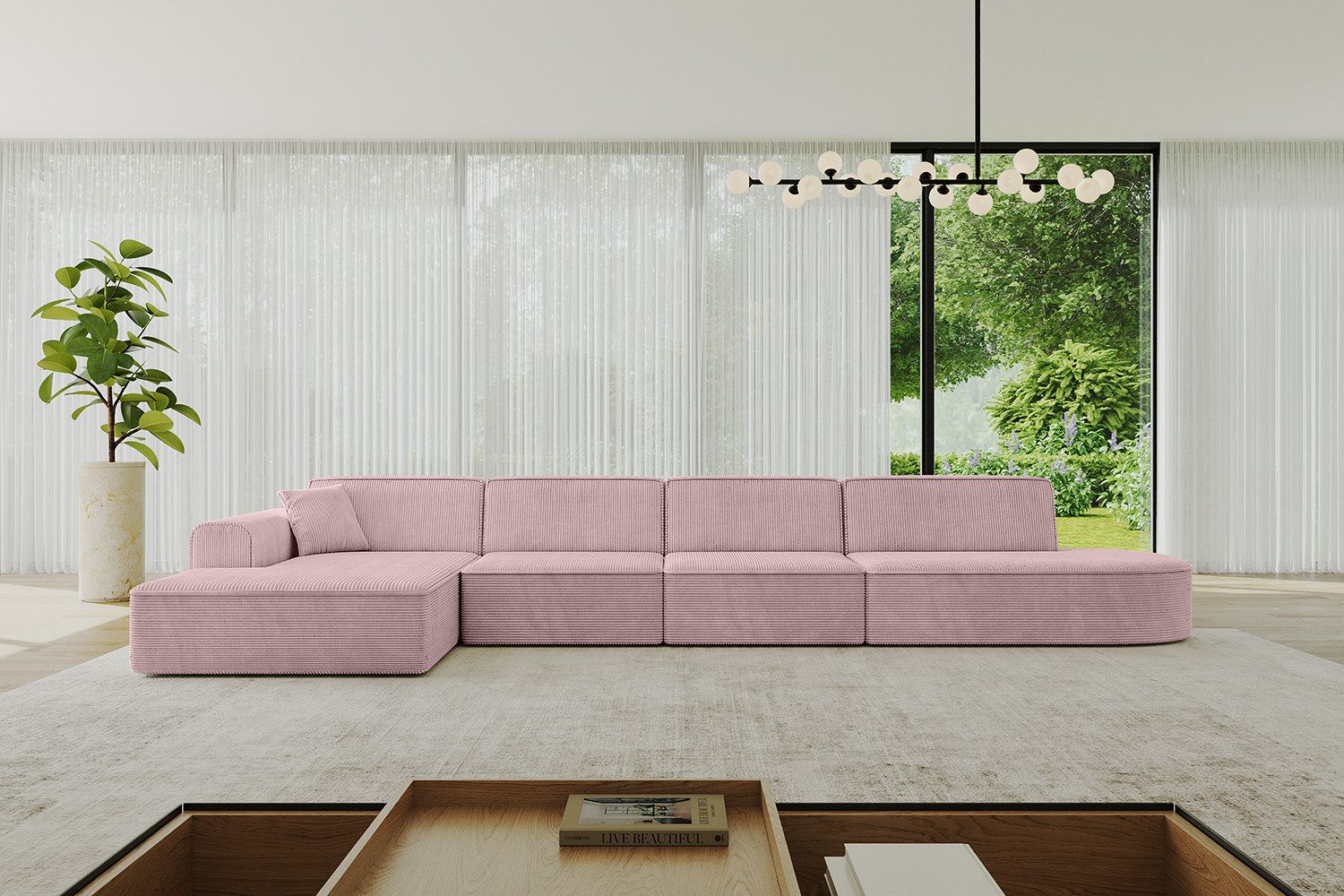 ALTDECOR Ecksofa IREA-L3-v3, Sofa Praktische Bequeme Funktionsecke Couch L-Form Eckcouch, Corner Sofa L-Form Vielseitige Sofa Wohnlandschaft Wohnzimmer