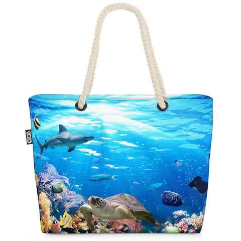 VOID Strandtasche (1-tlg), Riff Meerestiere Fische Taucher Beach Bag Meer Ozean Tauchen Meeresboden