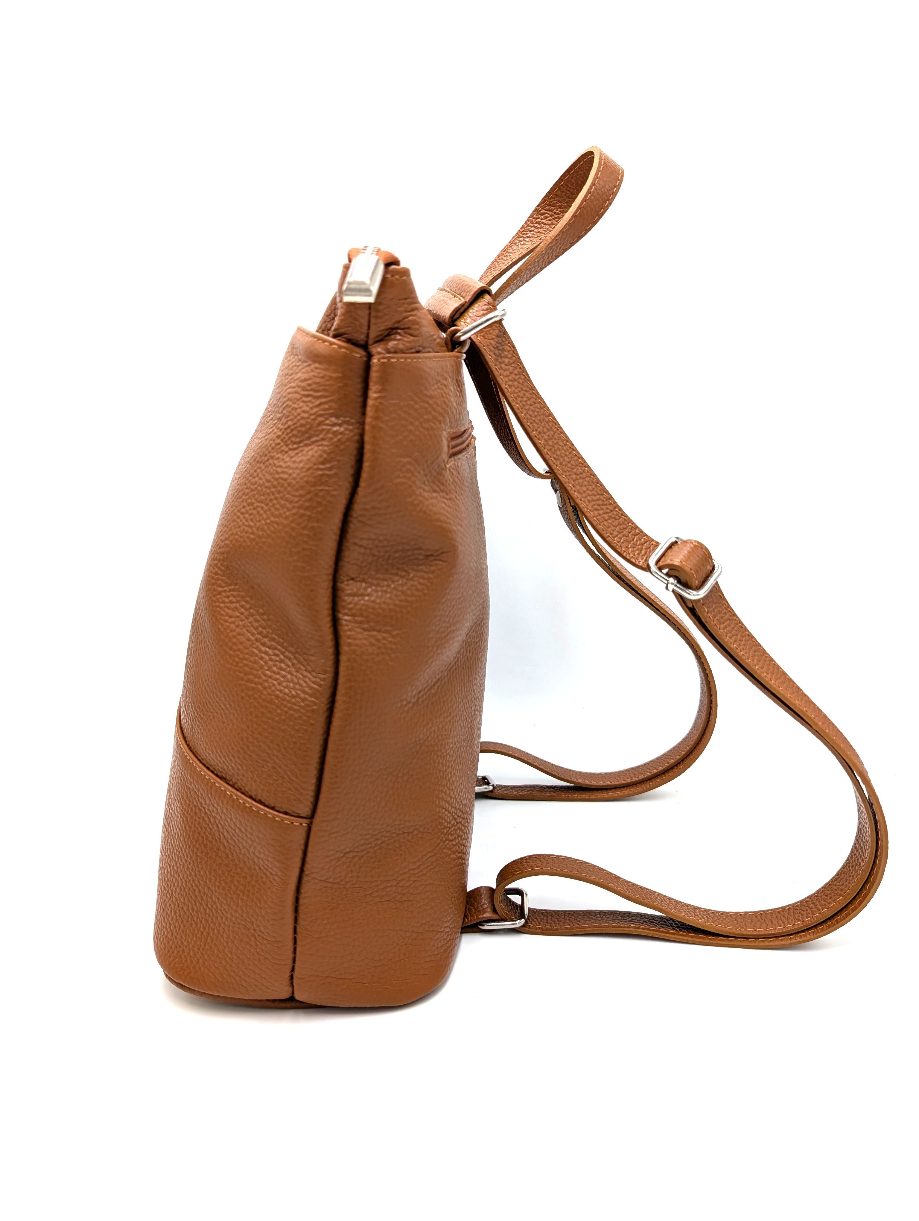 Taschenkinder Cityrucksack Damen Lederrucksack "Gabrielle" - vielseitige Tasche und Rucksack, Echtleder vom Rind