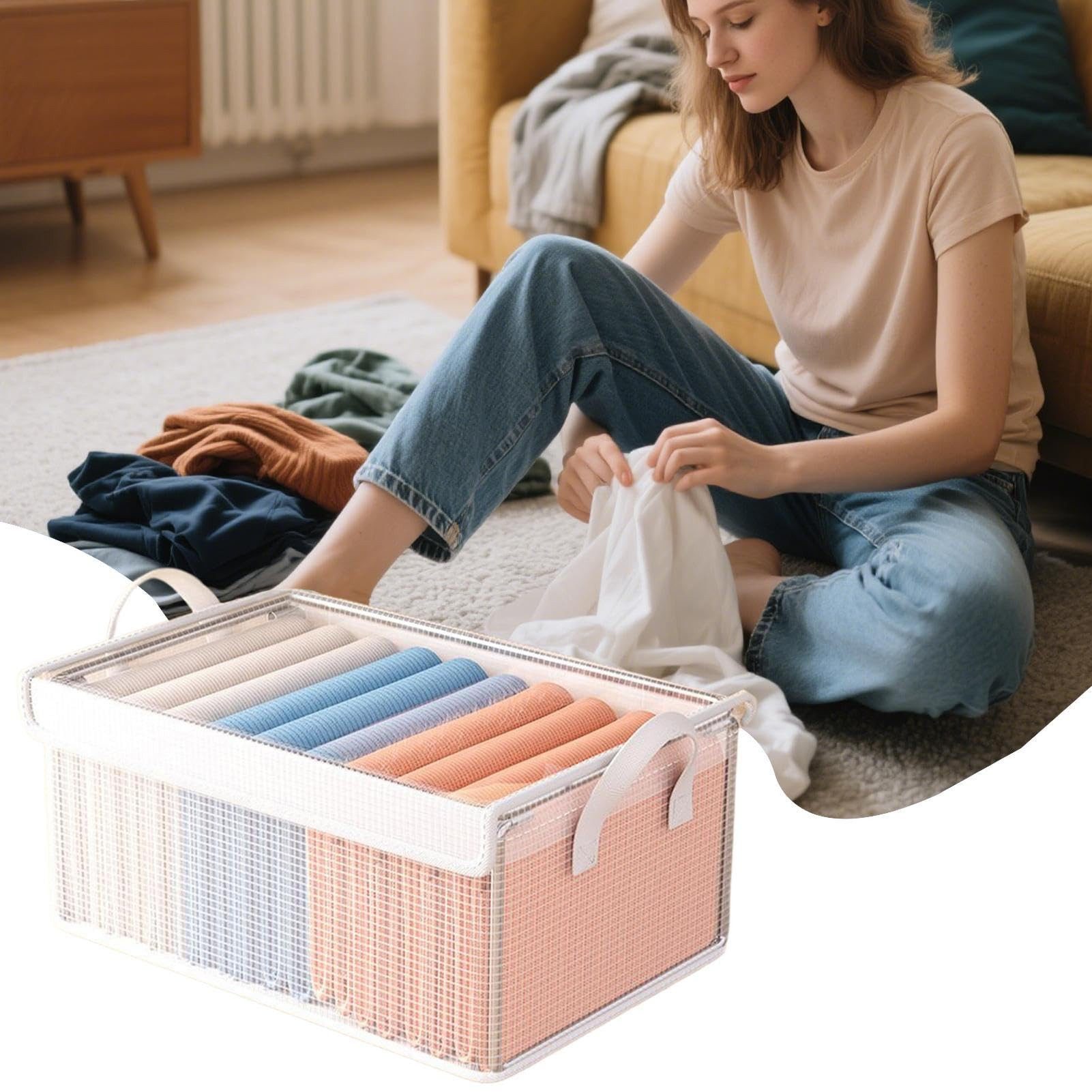 Coonoor Aufbewahrungsbox Aufbewahrungsboxen mit Deckel, Faltbarer günstig online kaufen