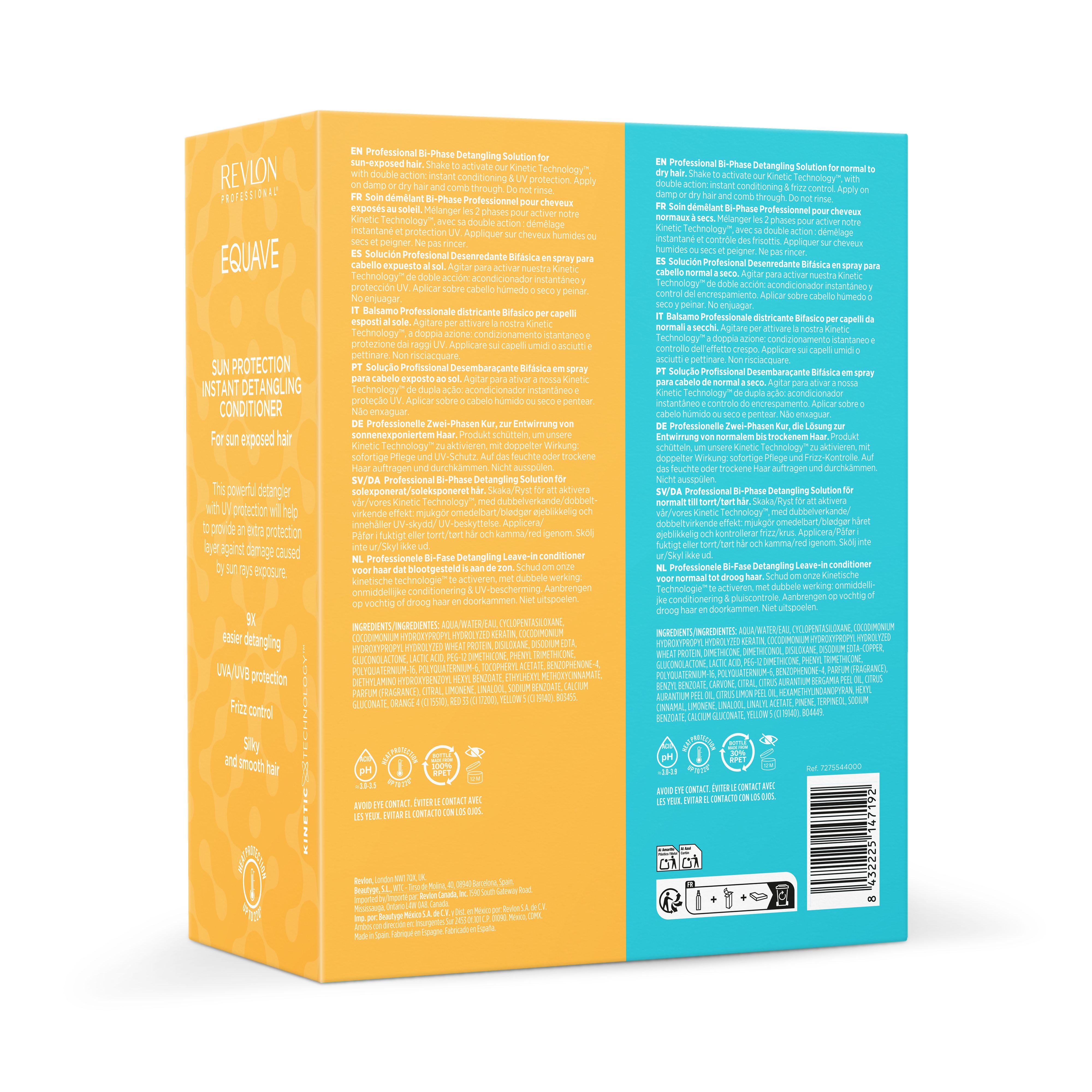 REVLON PROFESSIONAL Haarpflege-Set EQUAVE DUO-PACK DETANGLING CONDITIONER+SUN PROTECTION CONDITIONER, Set, 2-tlg., Limited Edition