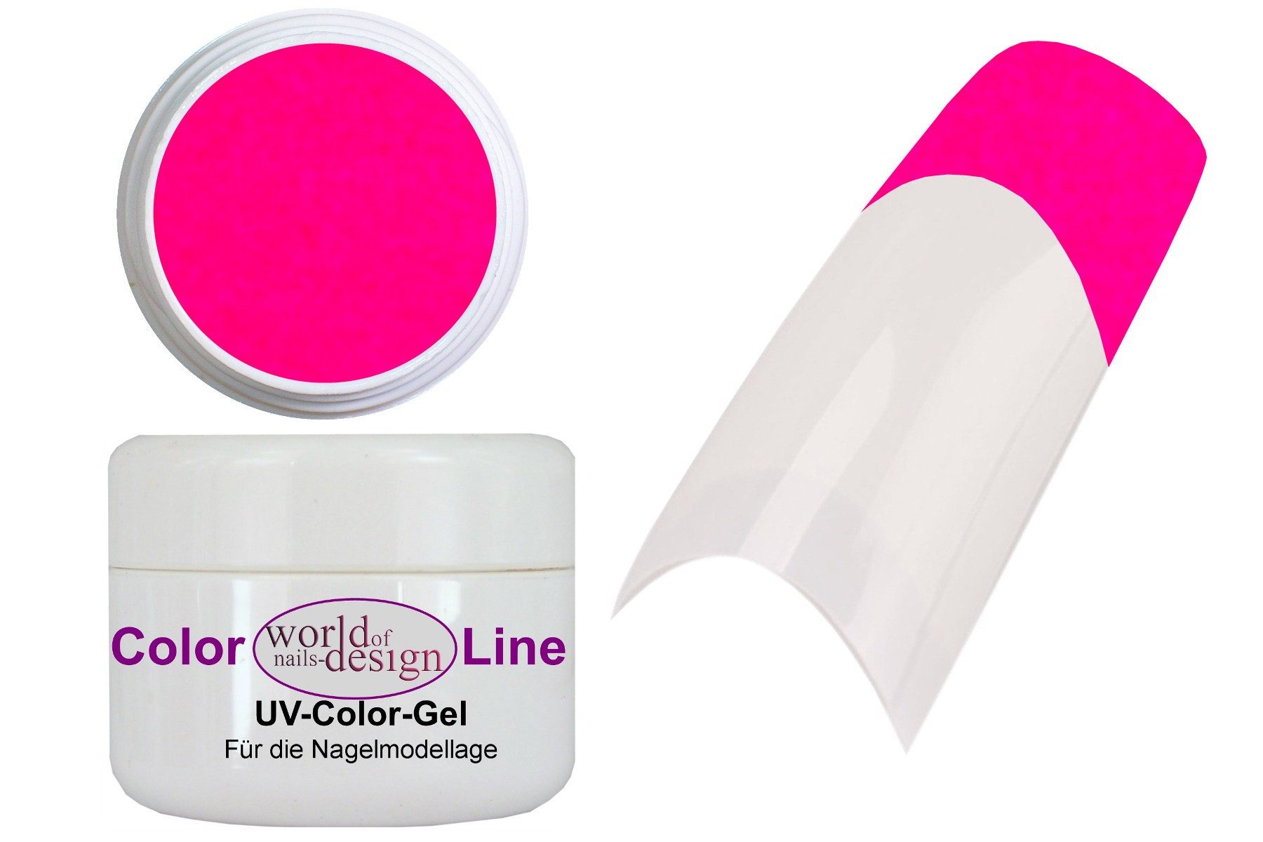 World of Nails-Design UV-Gel Classic UV-LED Gel pure Color Neon, leuchtende kräftige Цвета(ов)