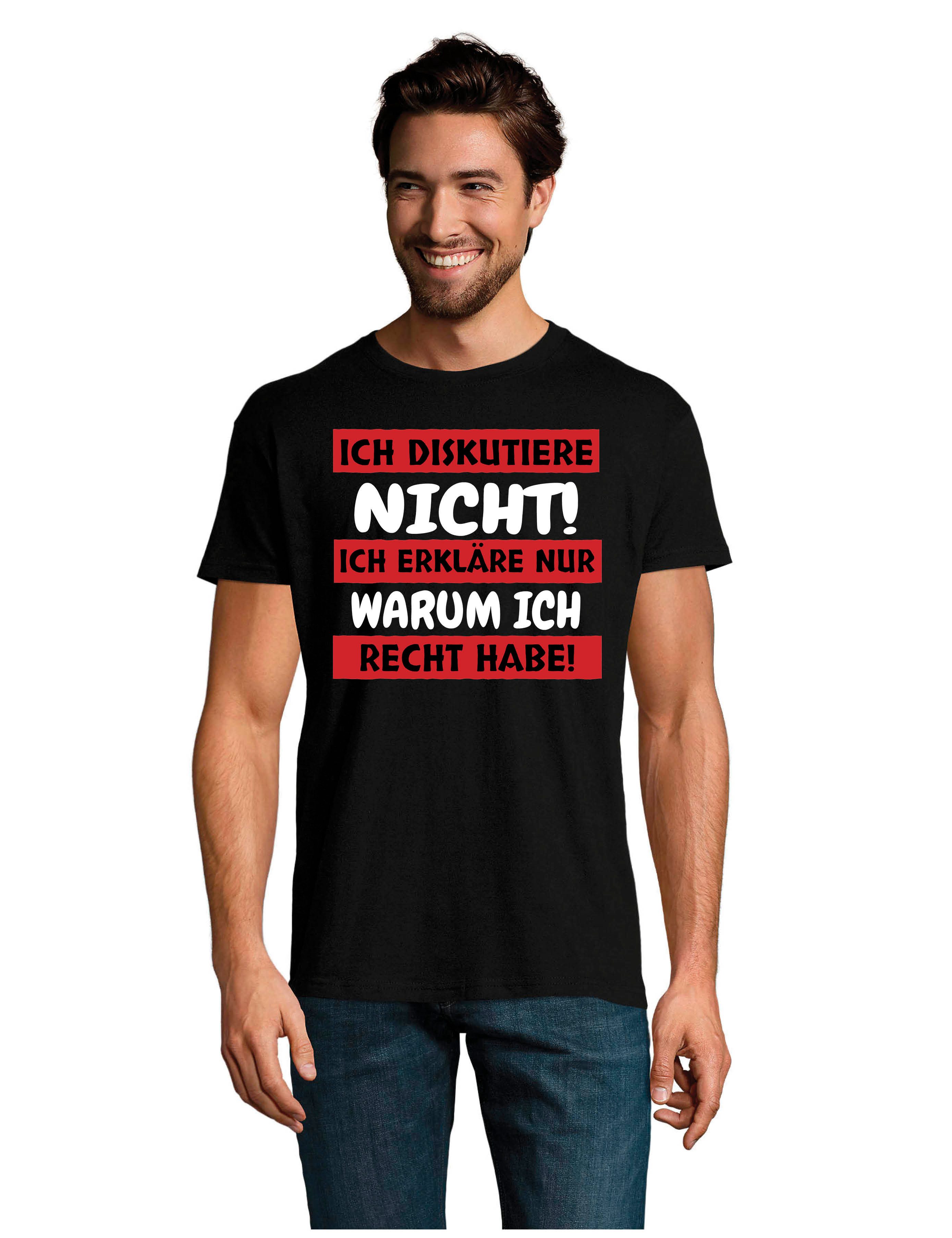Youth Designz T-Shirt "Ich diskutiere nicht" Herren T-Shirt Print lustig St günstig online kaufen