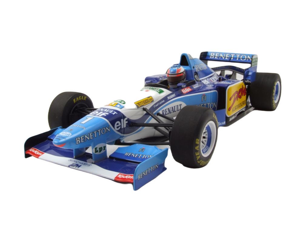 Minichamps Modellauto Renault Benetton B195 Sieger Formel 1 Frankreich GP 1995 M. Schumacher, Maßstab 1:18