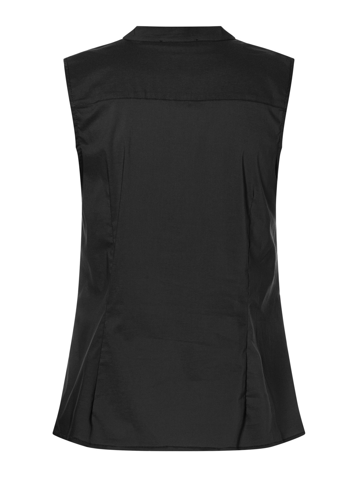MORE&MORE Blusentop ärmellose, schmale Basic-Bluse
